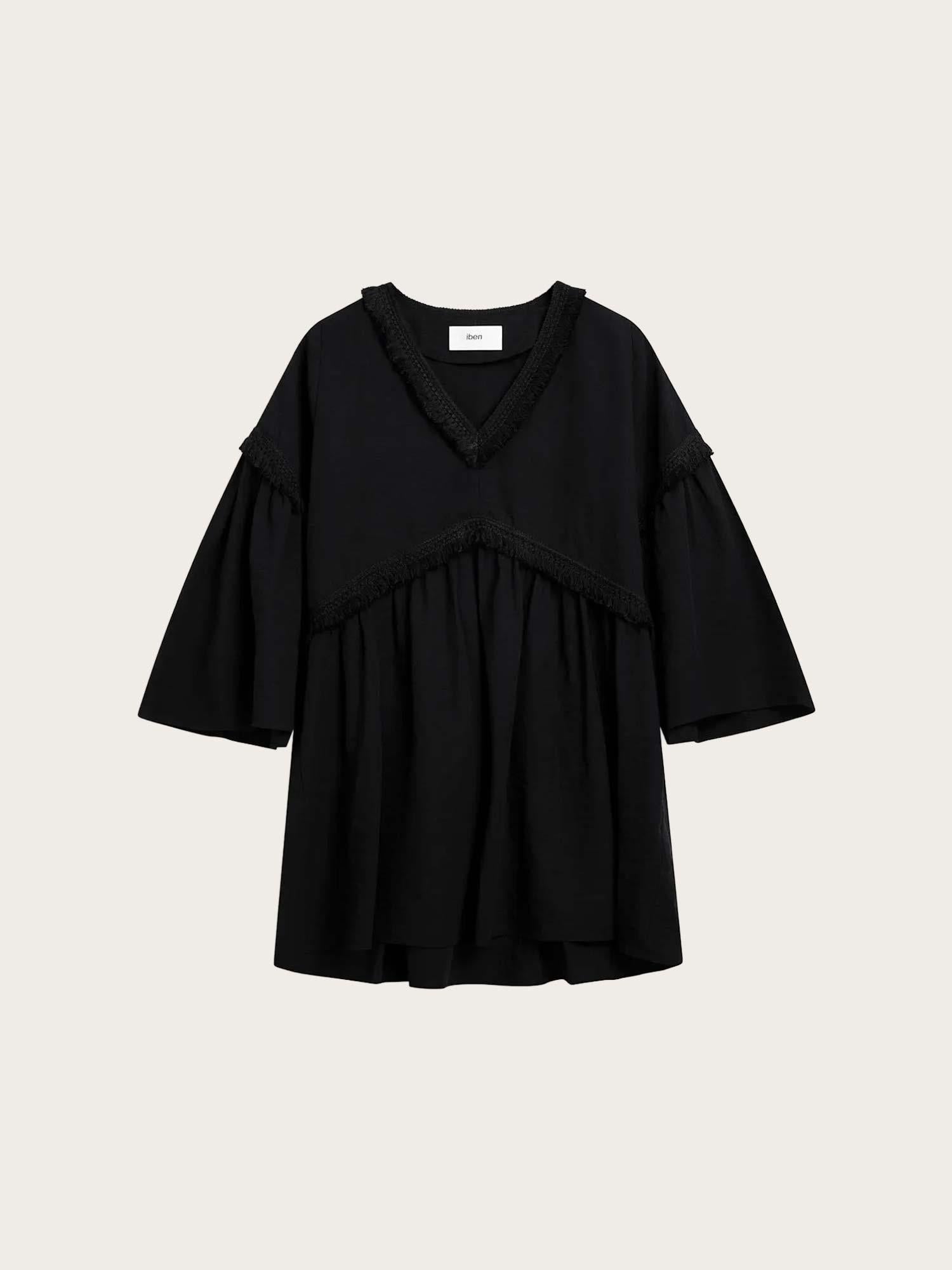 Eden Dress - Linen Black