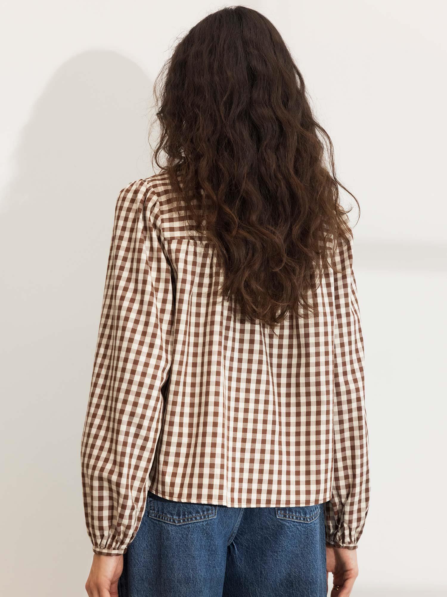 Bellier Blouse - Brown Check