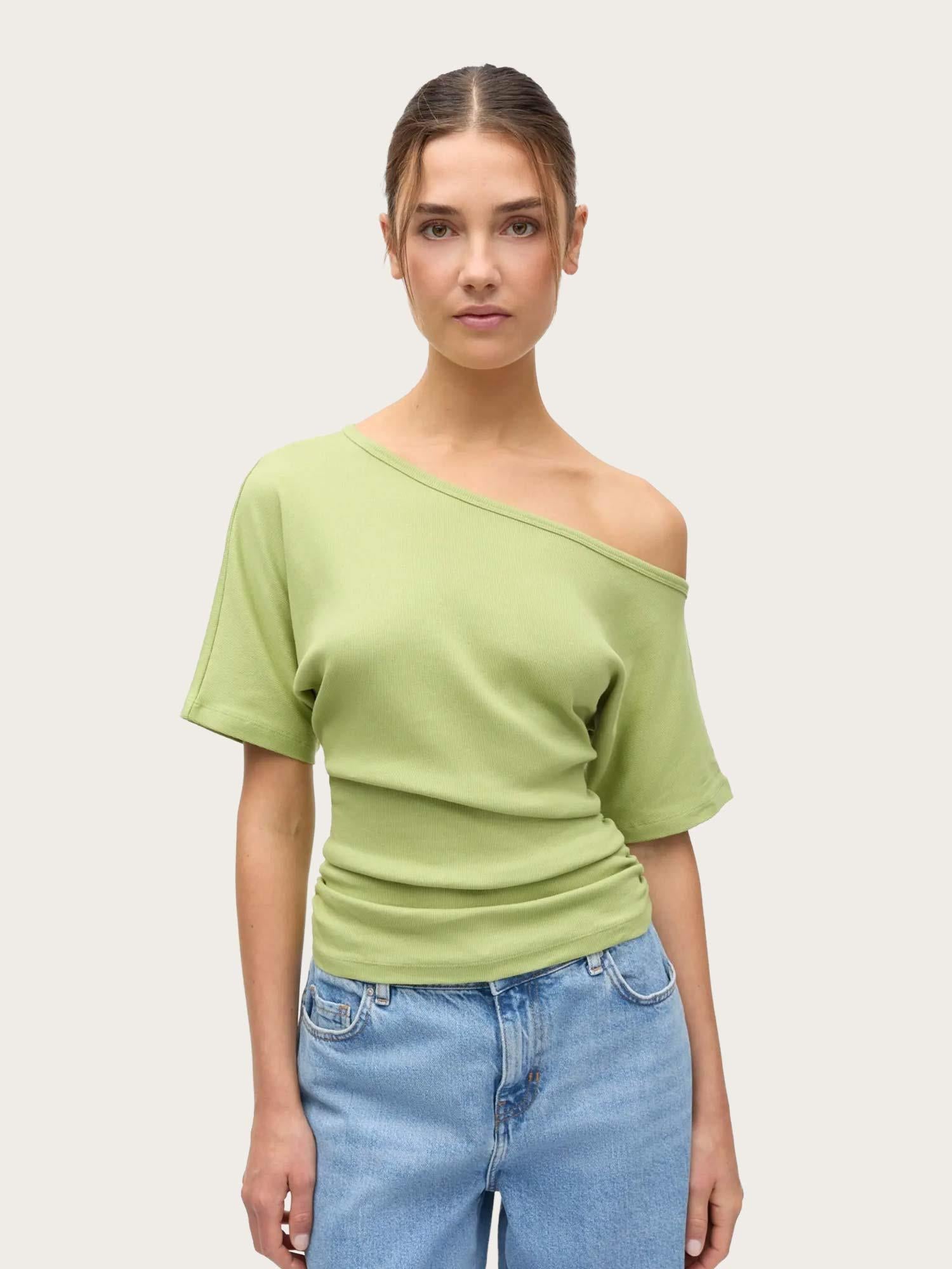 Enally SS O-S Tee - Fern