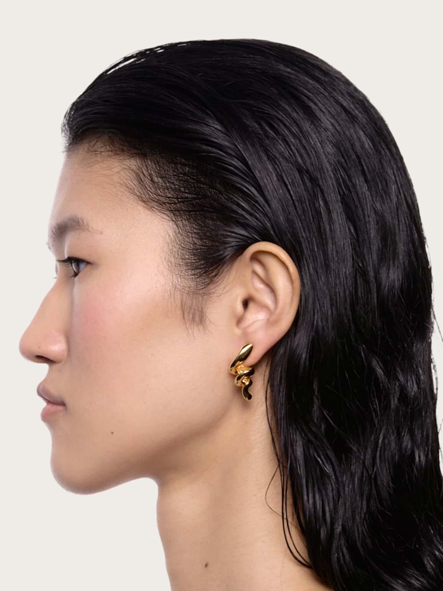 Coil Earring Small - Gold