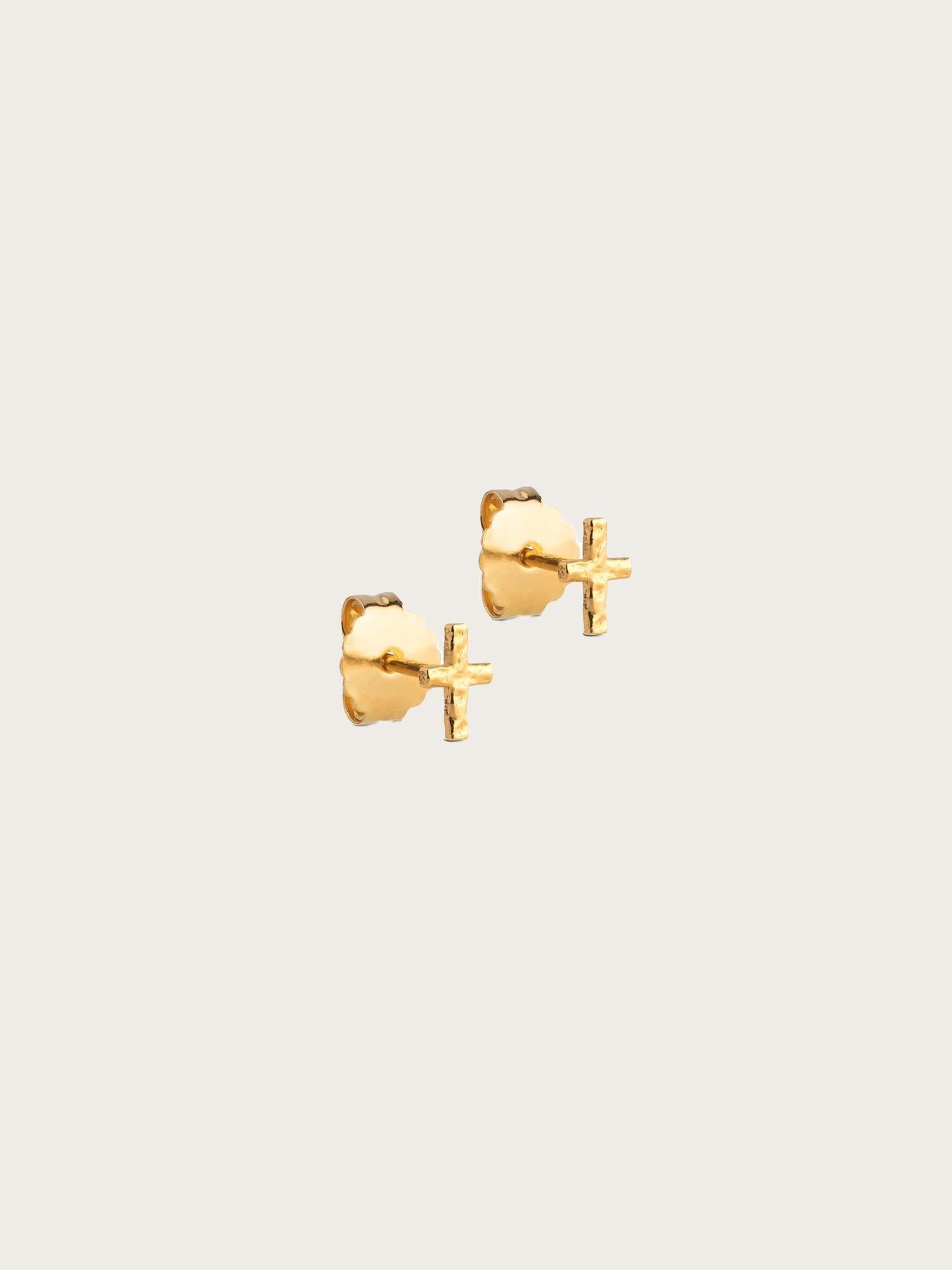 Studs Protective Cross - Gold