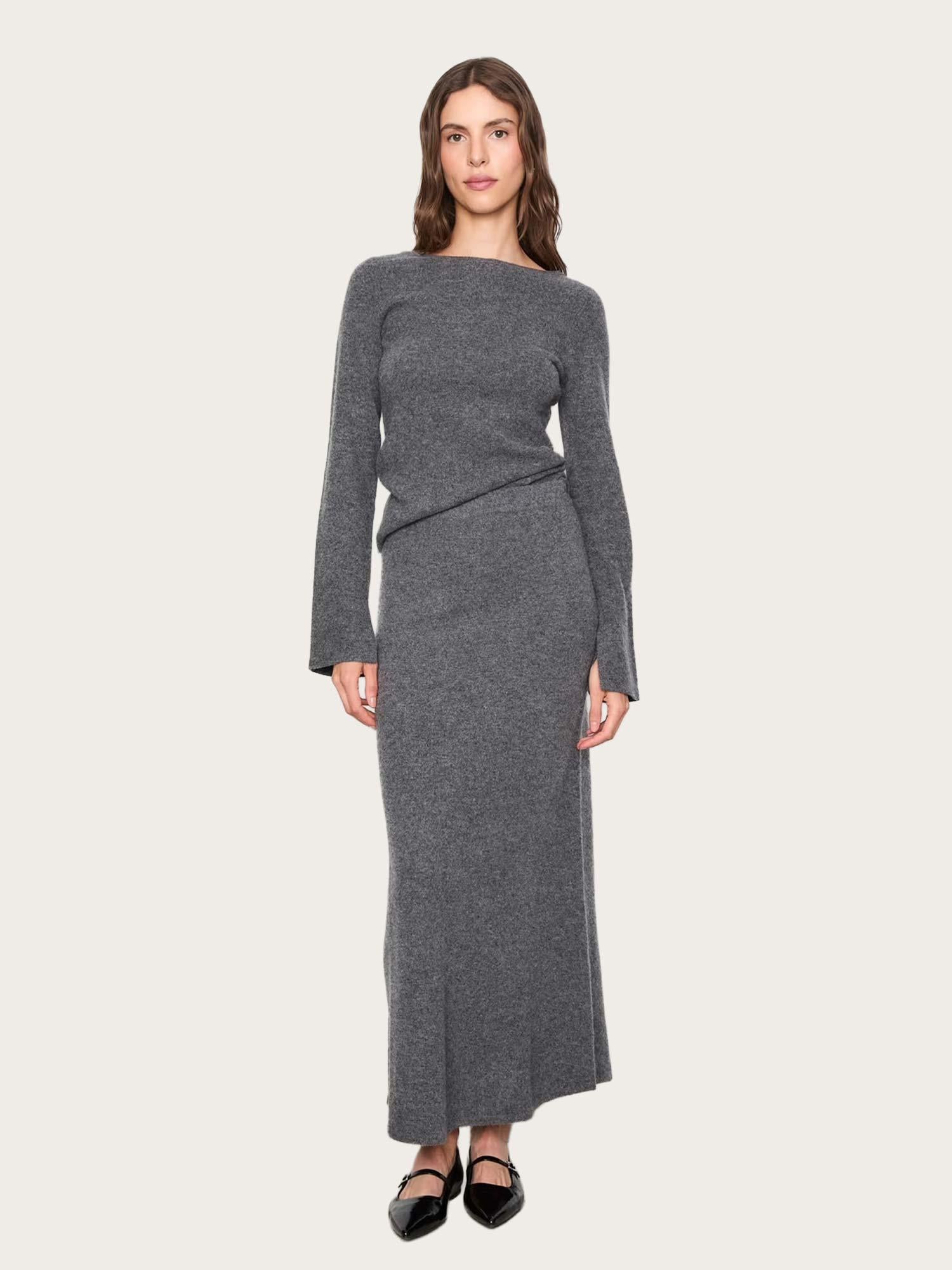 Joyce Knit - Dark Grey Melange