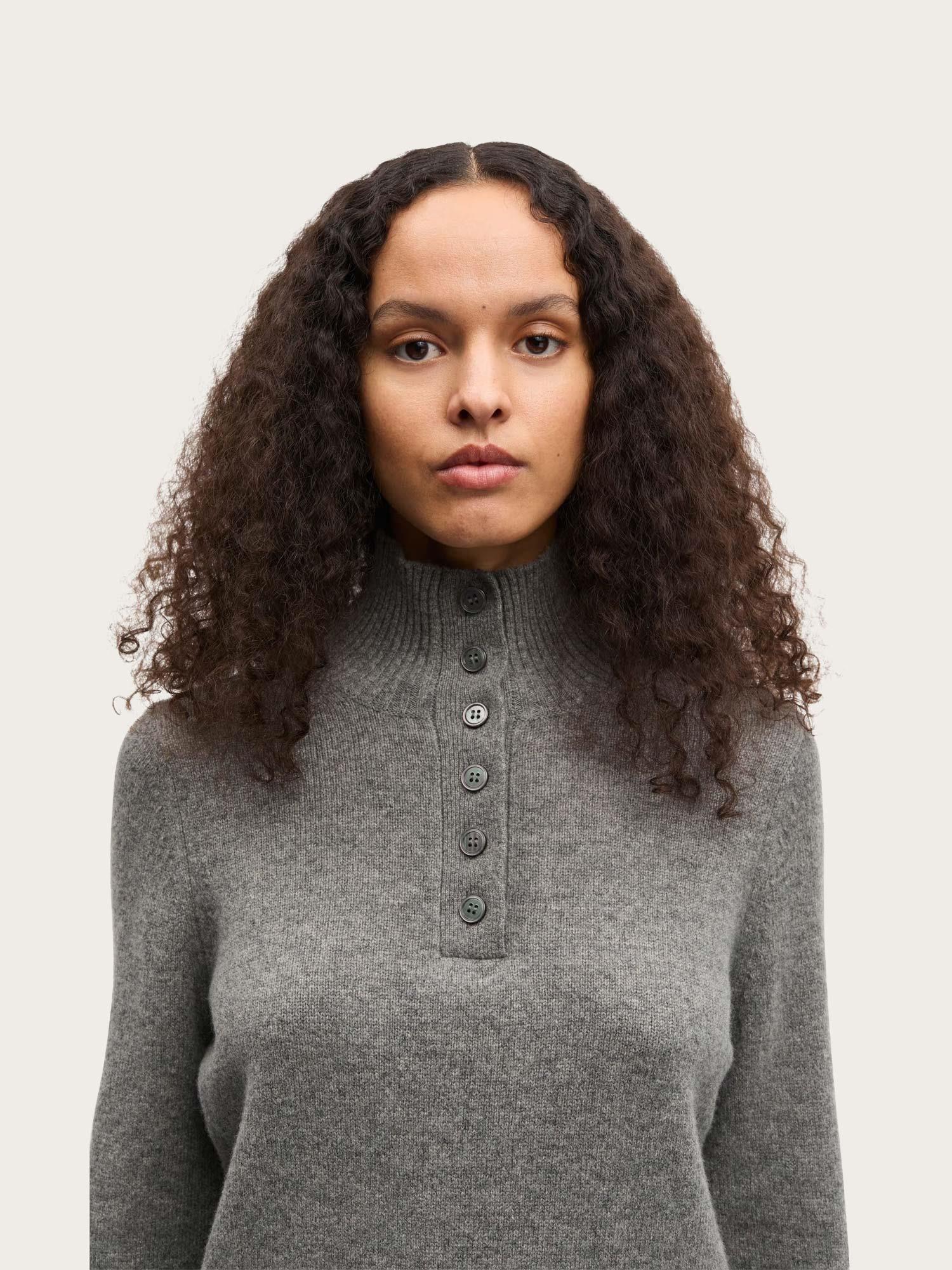 Saelif Turtleneck - Dark Grey Melange