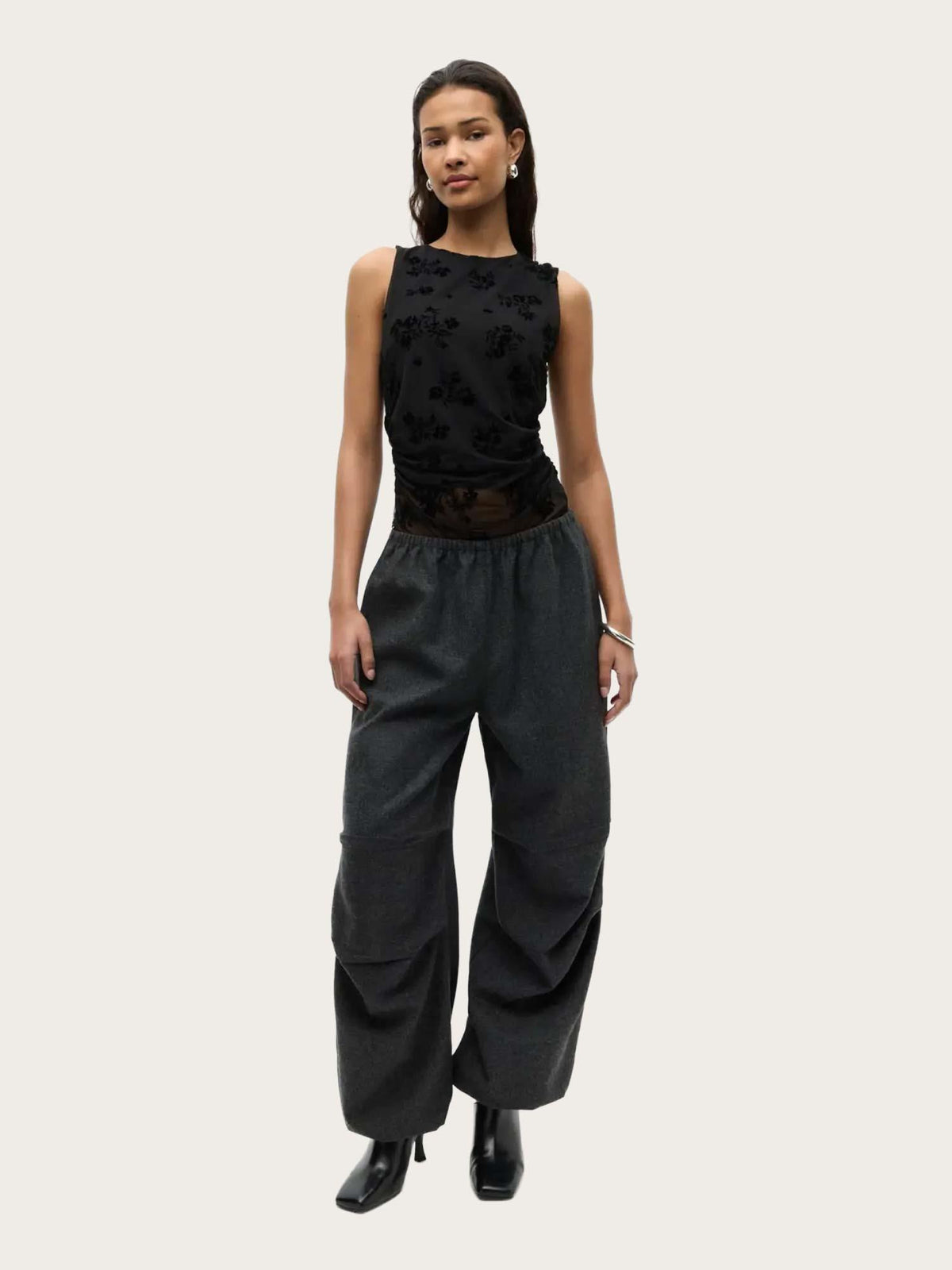 Enbelou Pants - Dark Grey Melange