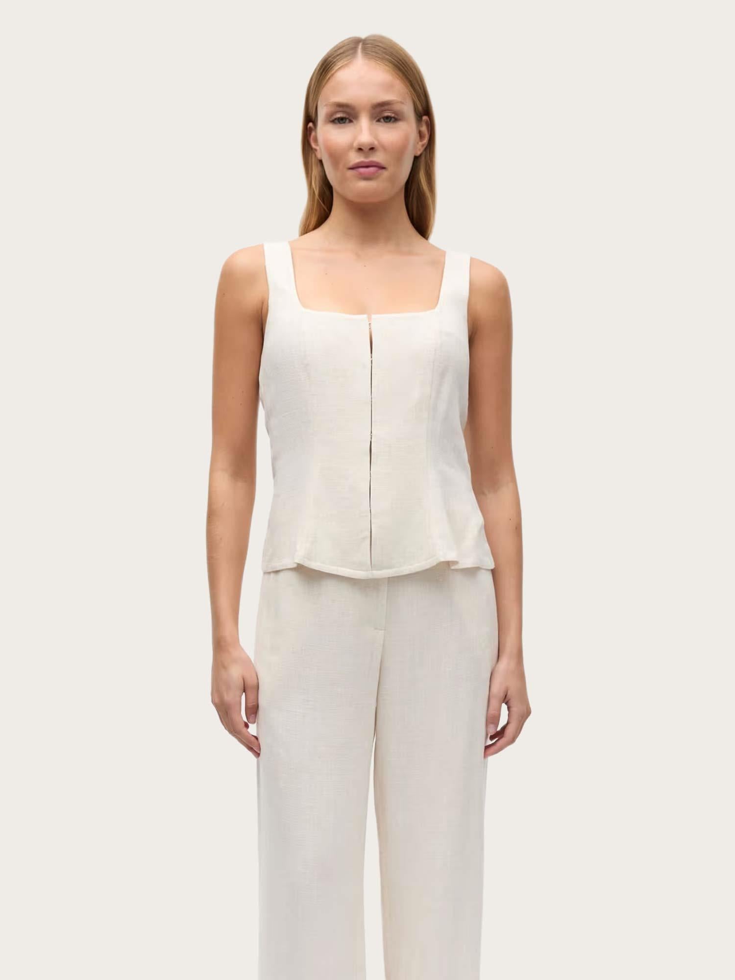 Enkeely Top - Light Sand Melange