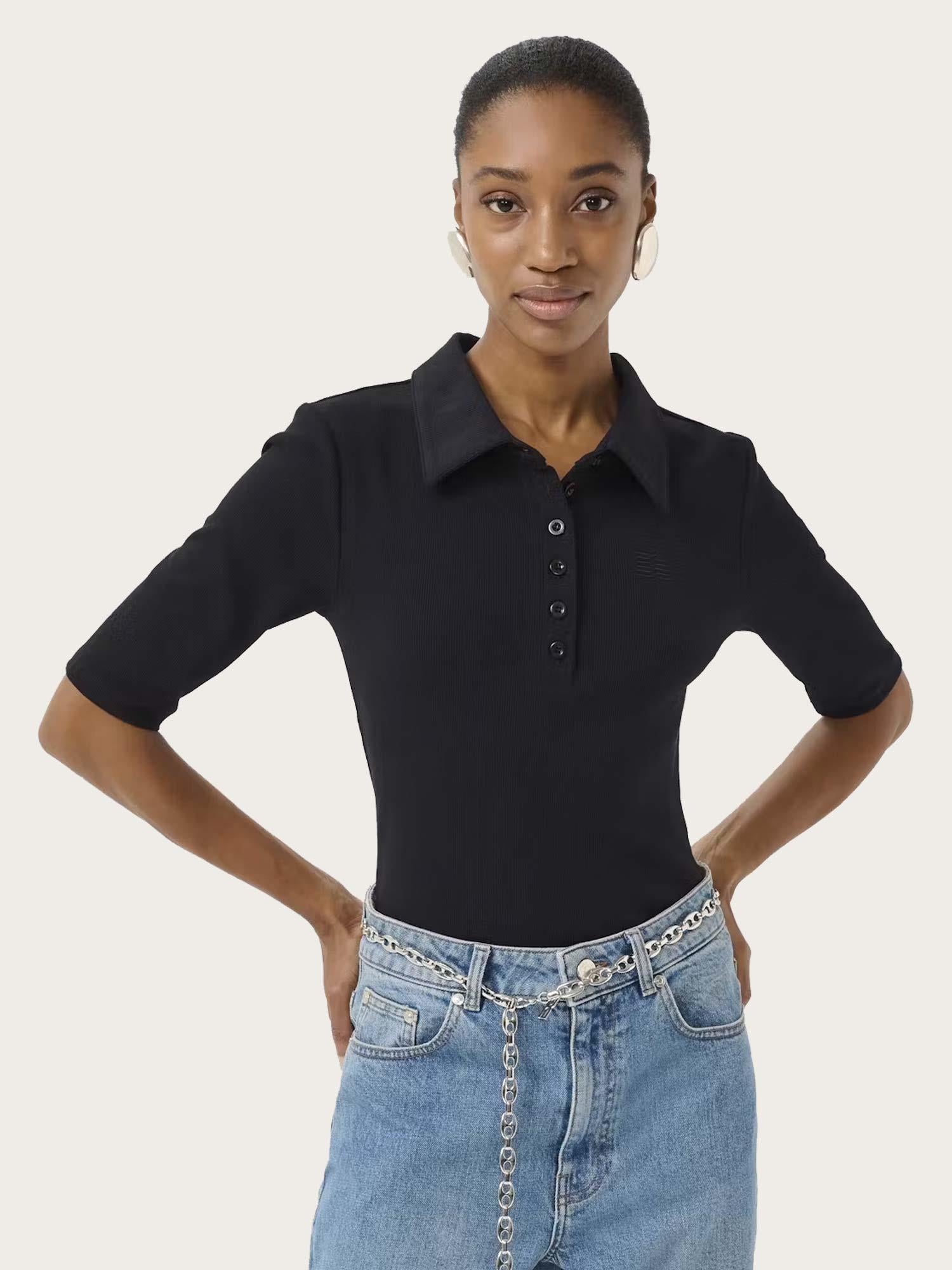 Drew Polo Top - Black
