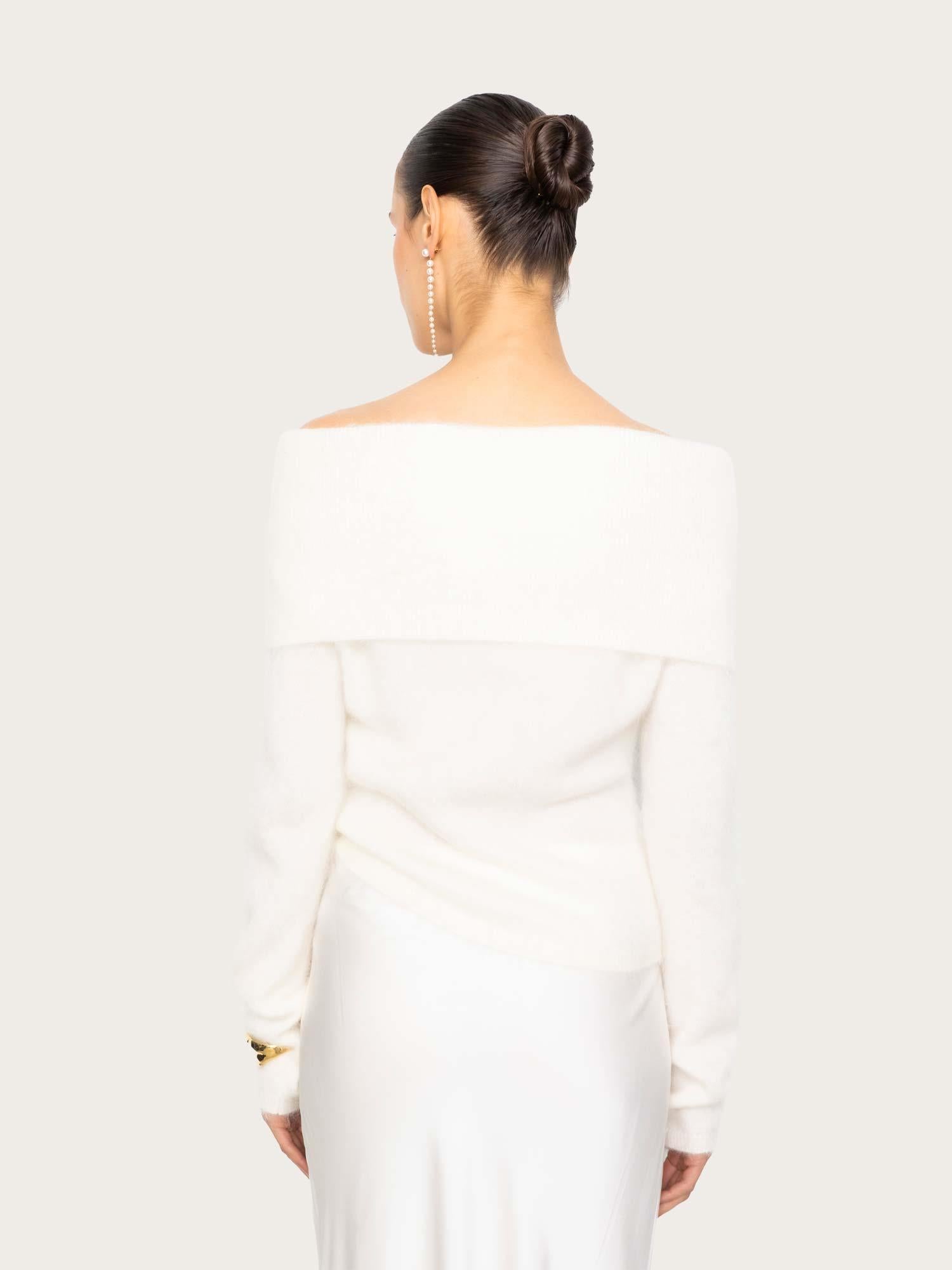 Eliette Off-Shoulder Knit - Cream