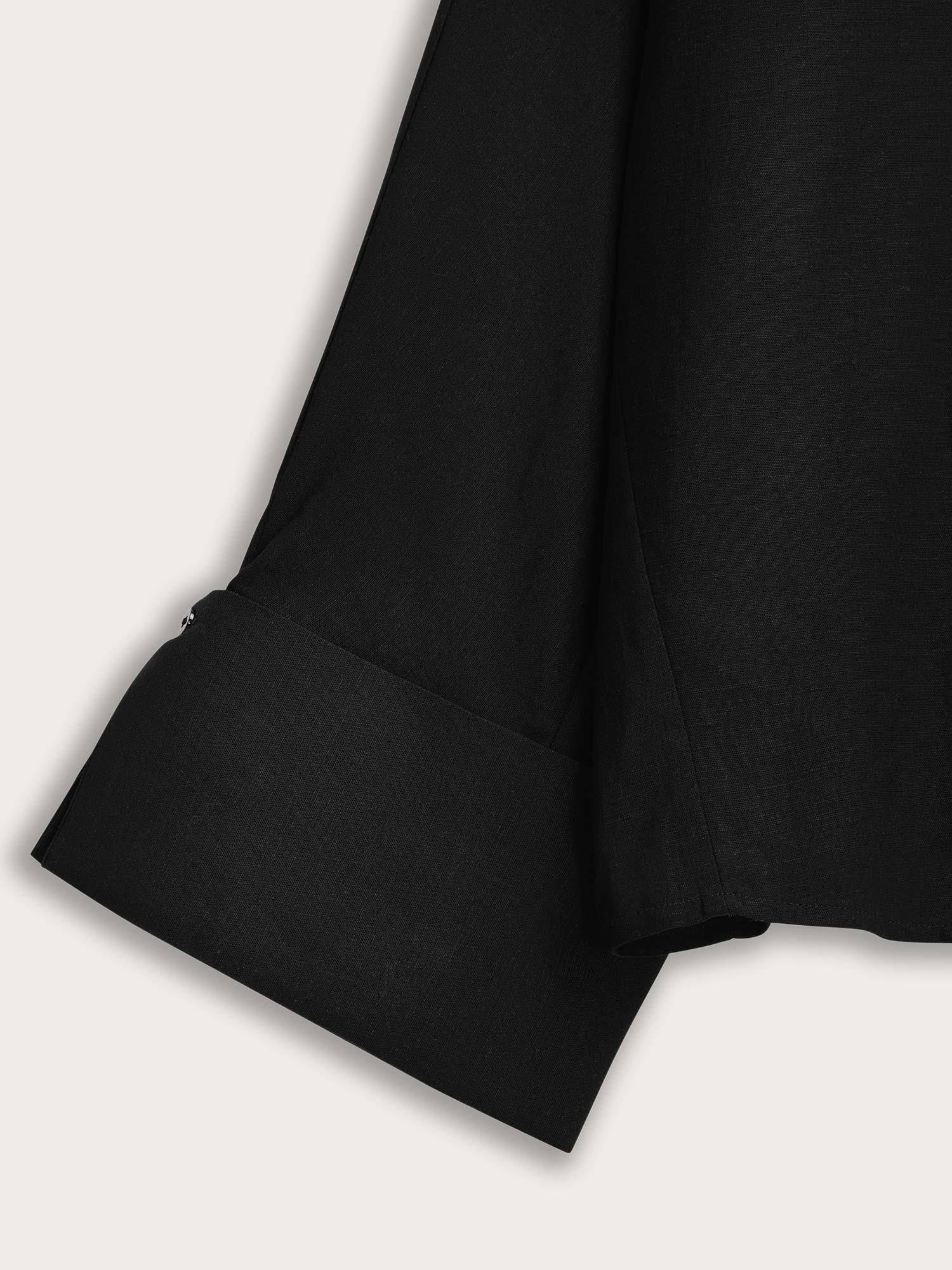 Atari Linen Shirt - Black