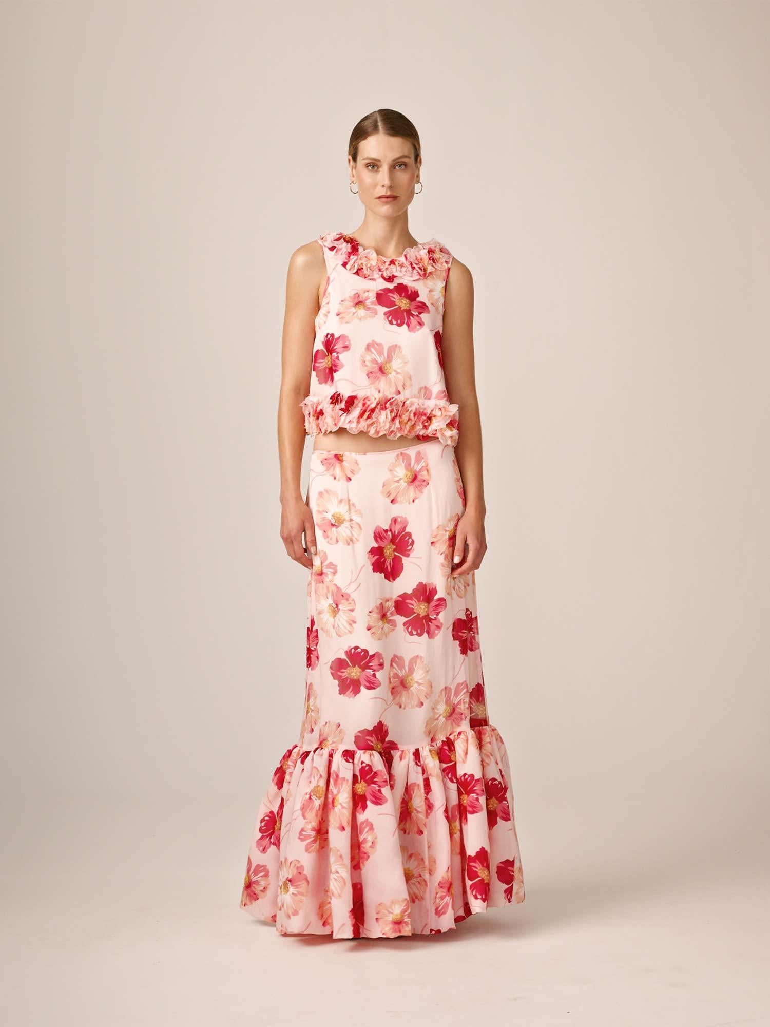 Organza Ruffle Skirt - Romance