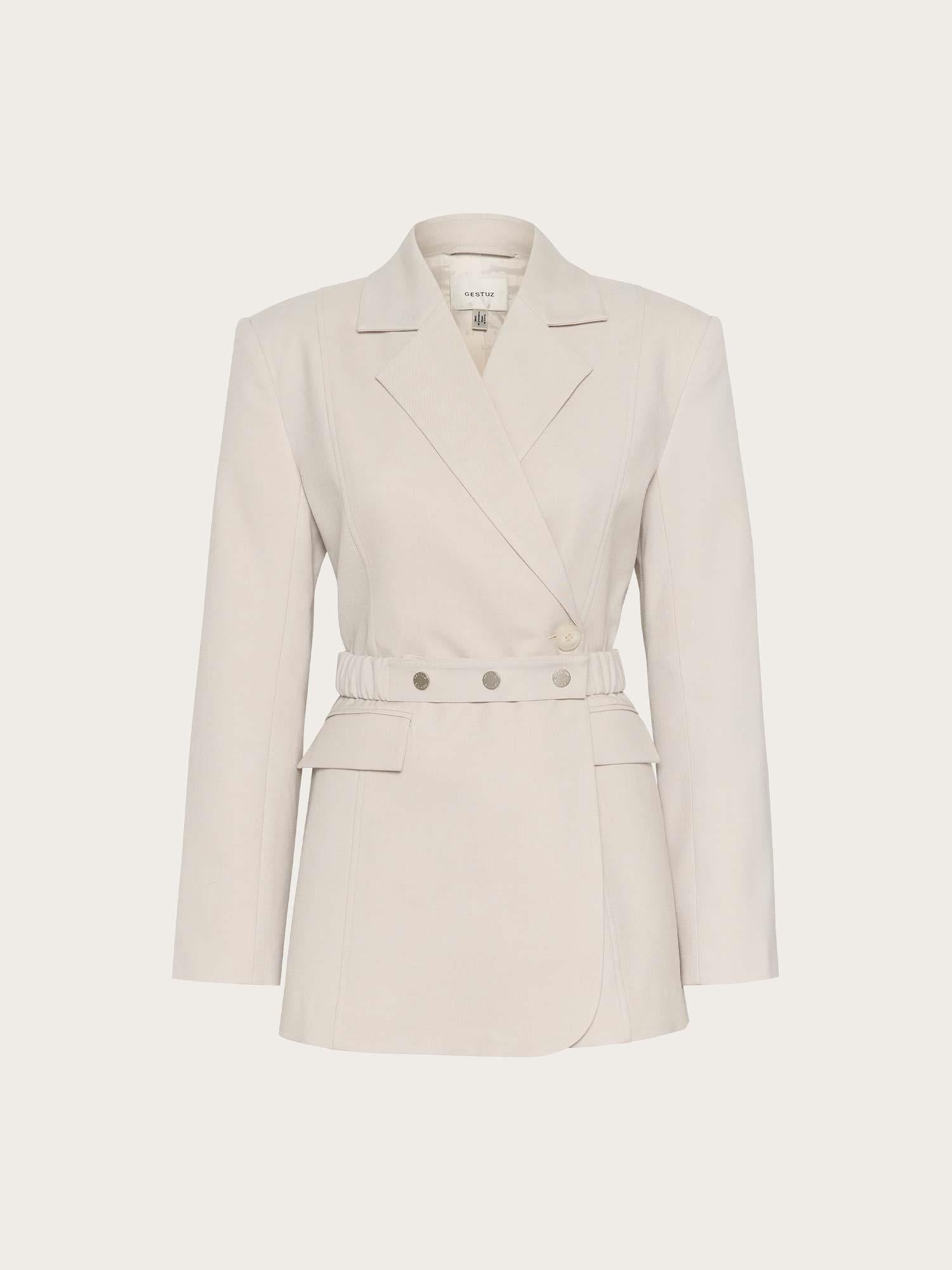 Dagny Blazer - White Onyx Mel