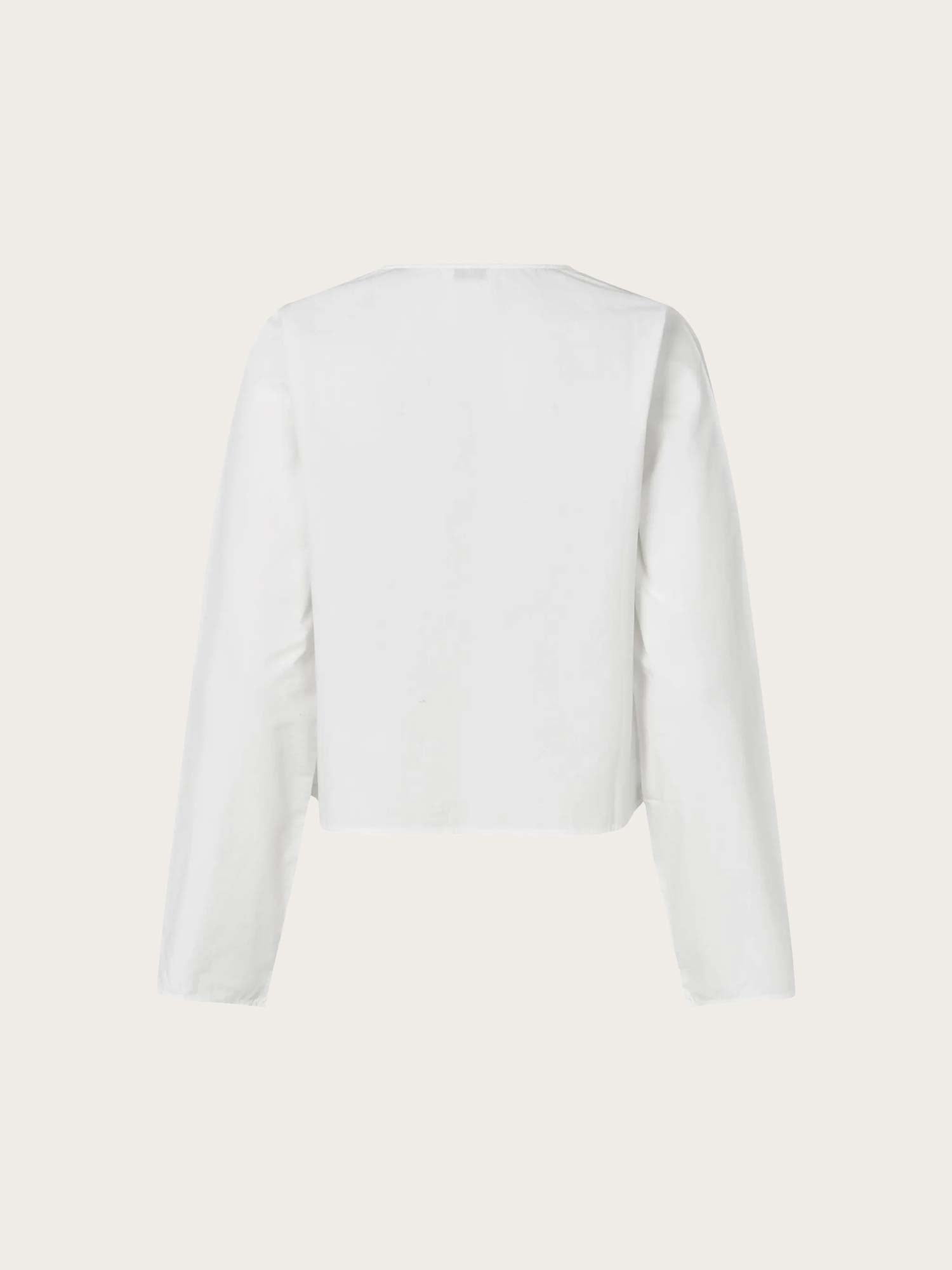 Encarola LS Tie Shirt - Bright White