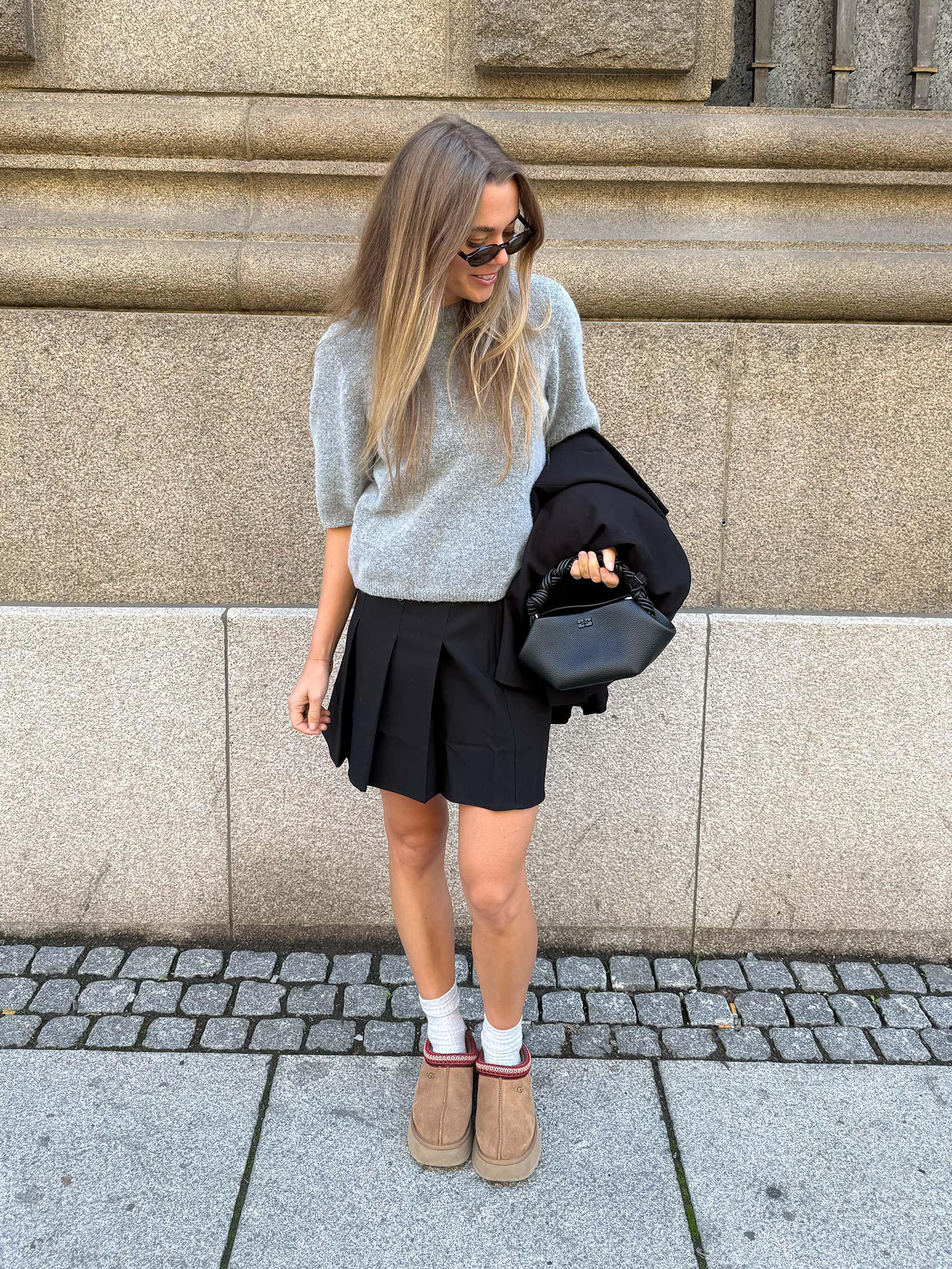 Enrose Mini Skirt - Black