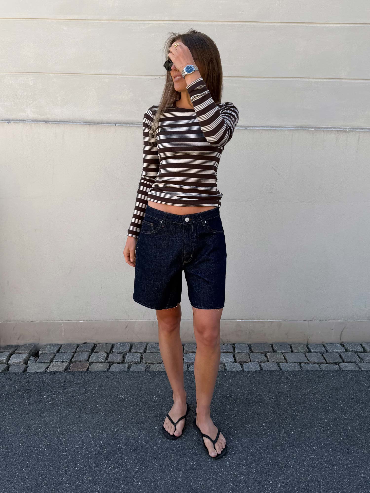 Enbiloba Shorts - Dark Blue Rinse