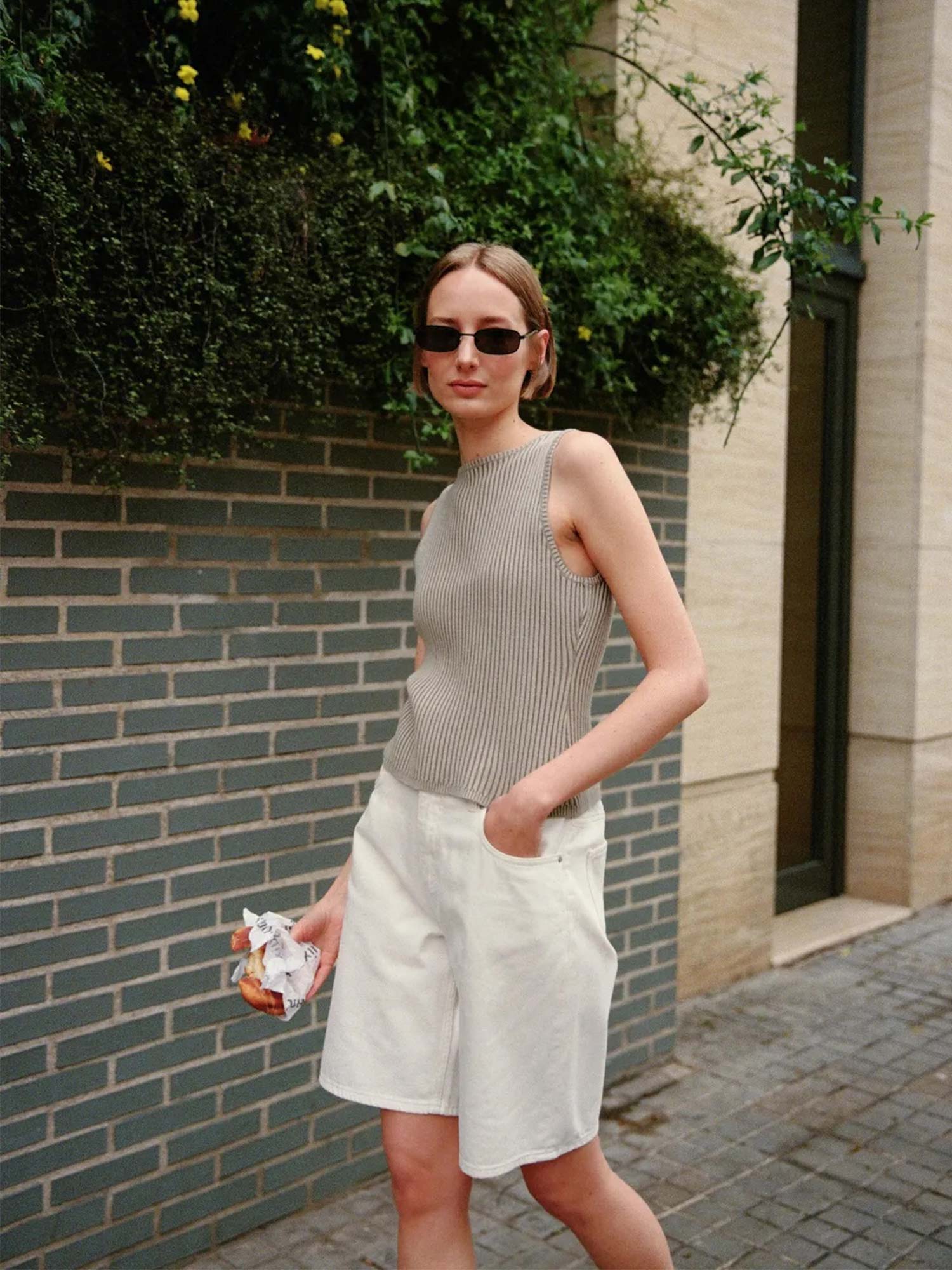 Endank Long Shorts - Ecru