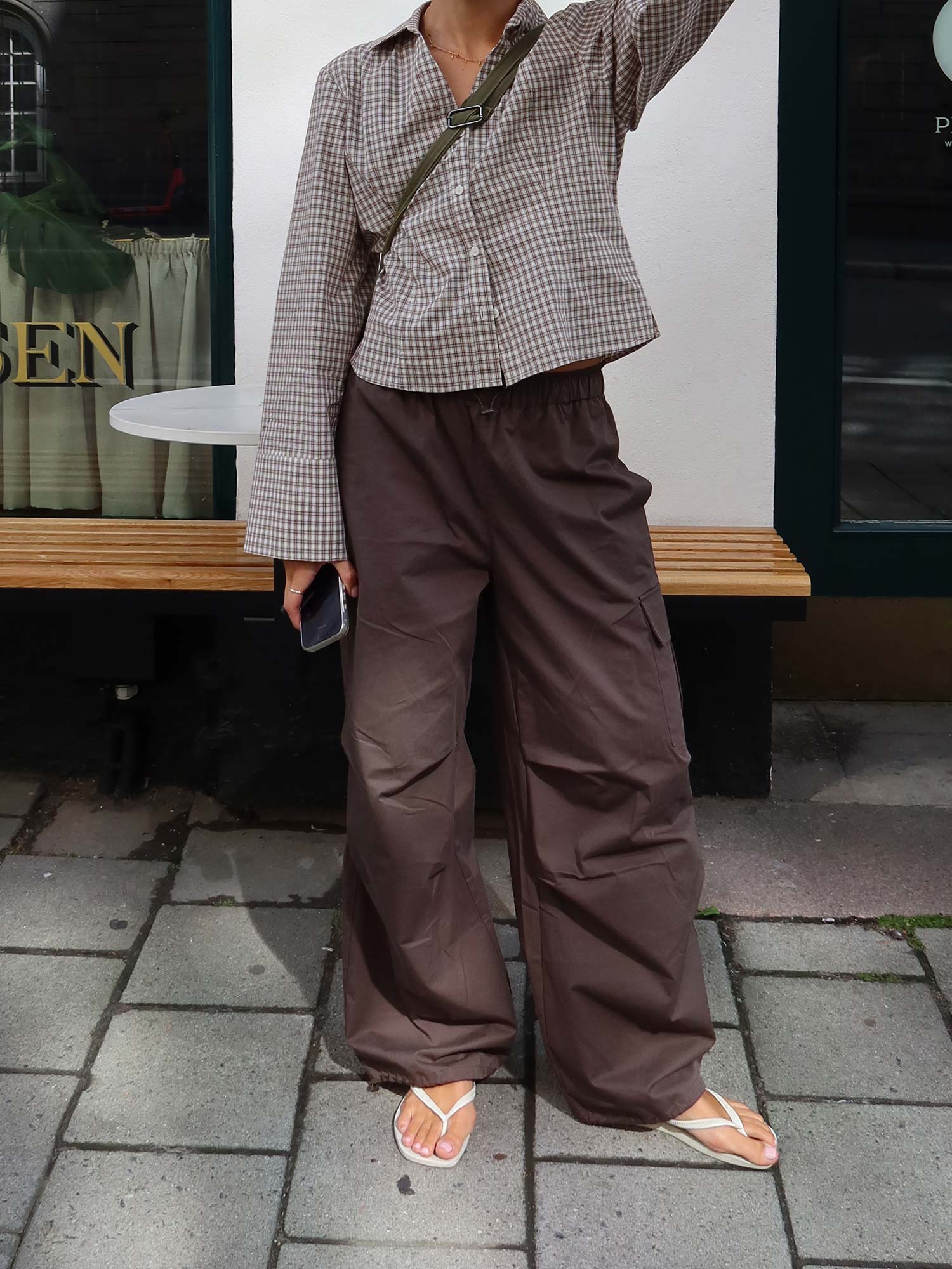 Enbel Pants - Washed Dark Olive