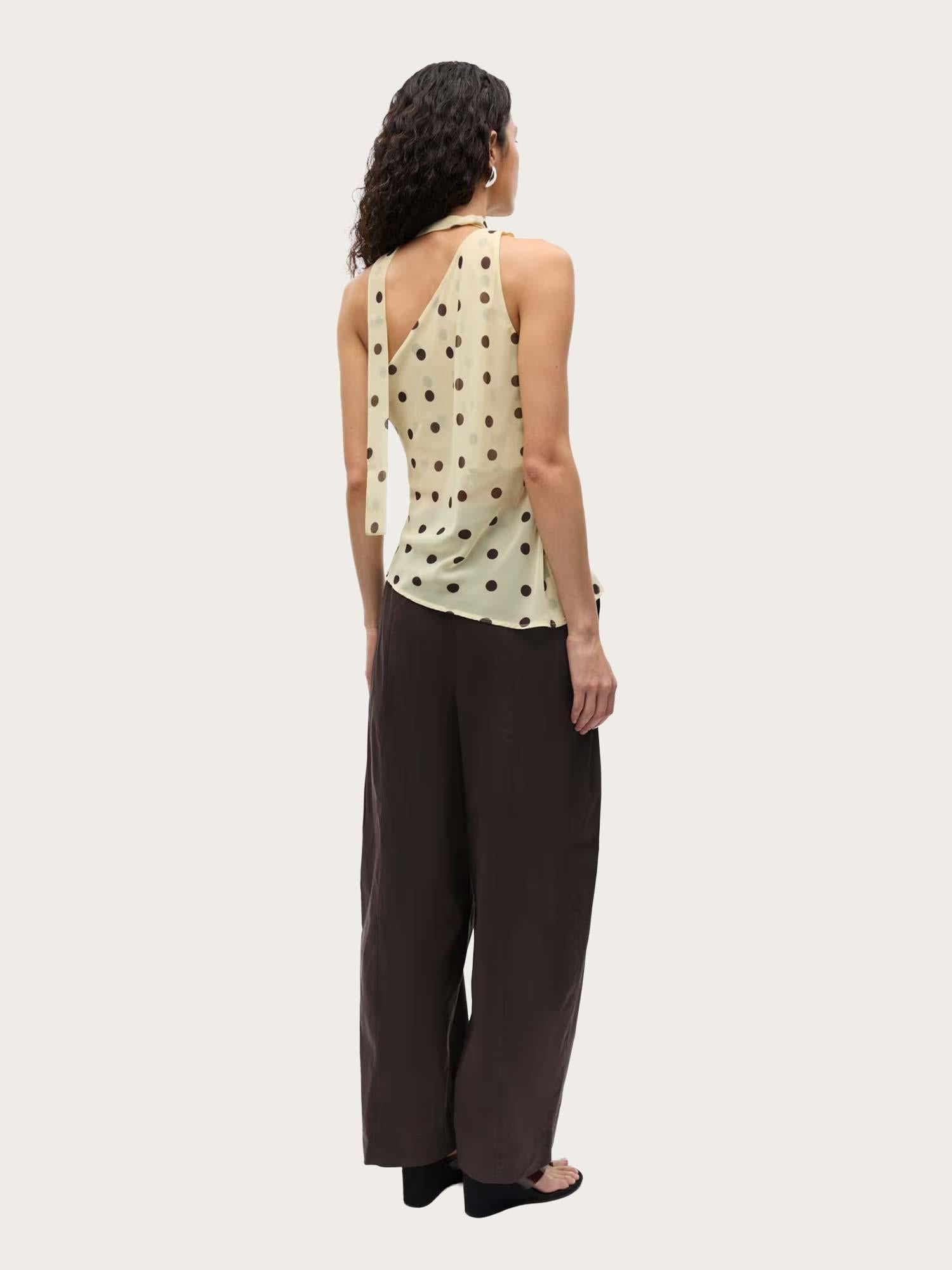 Enyarsa S Top - Pastel Yellow Polka Dot