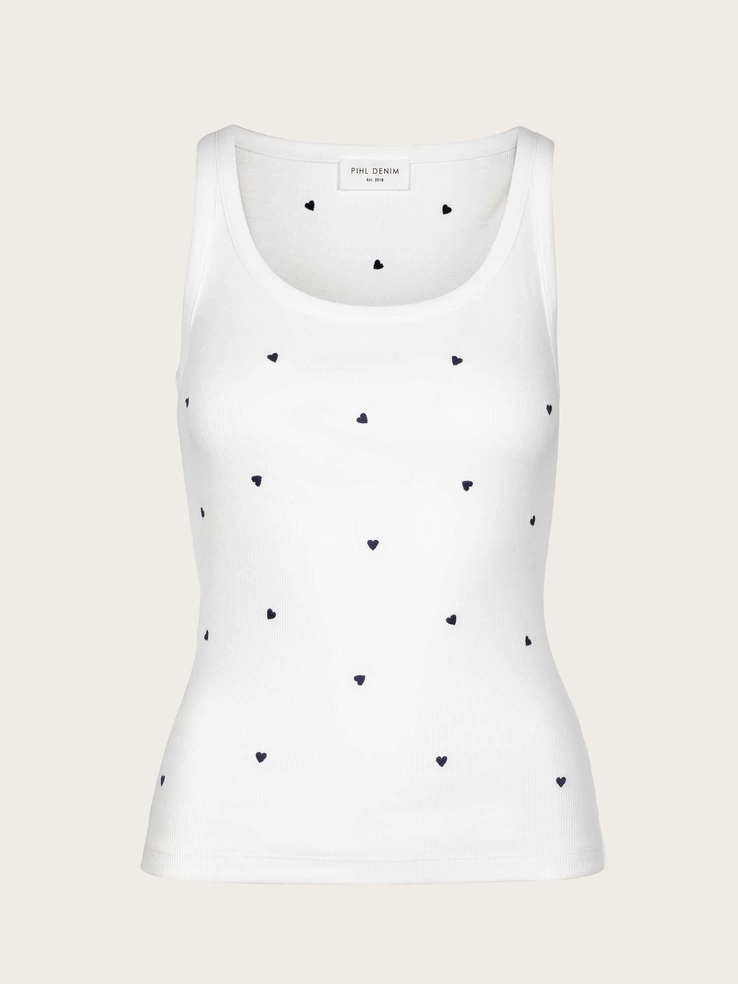 Pam Rib Singlet - Navy