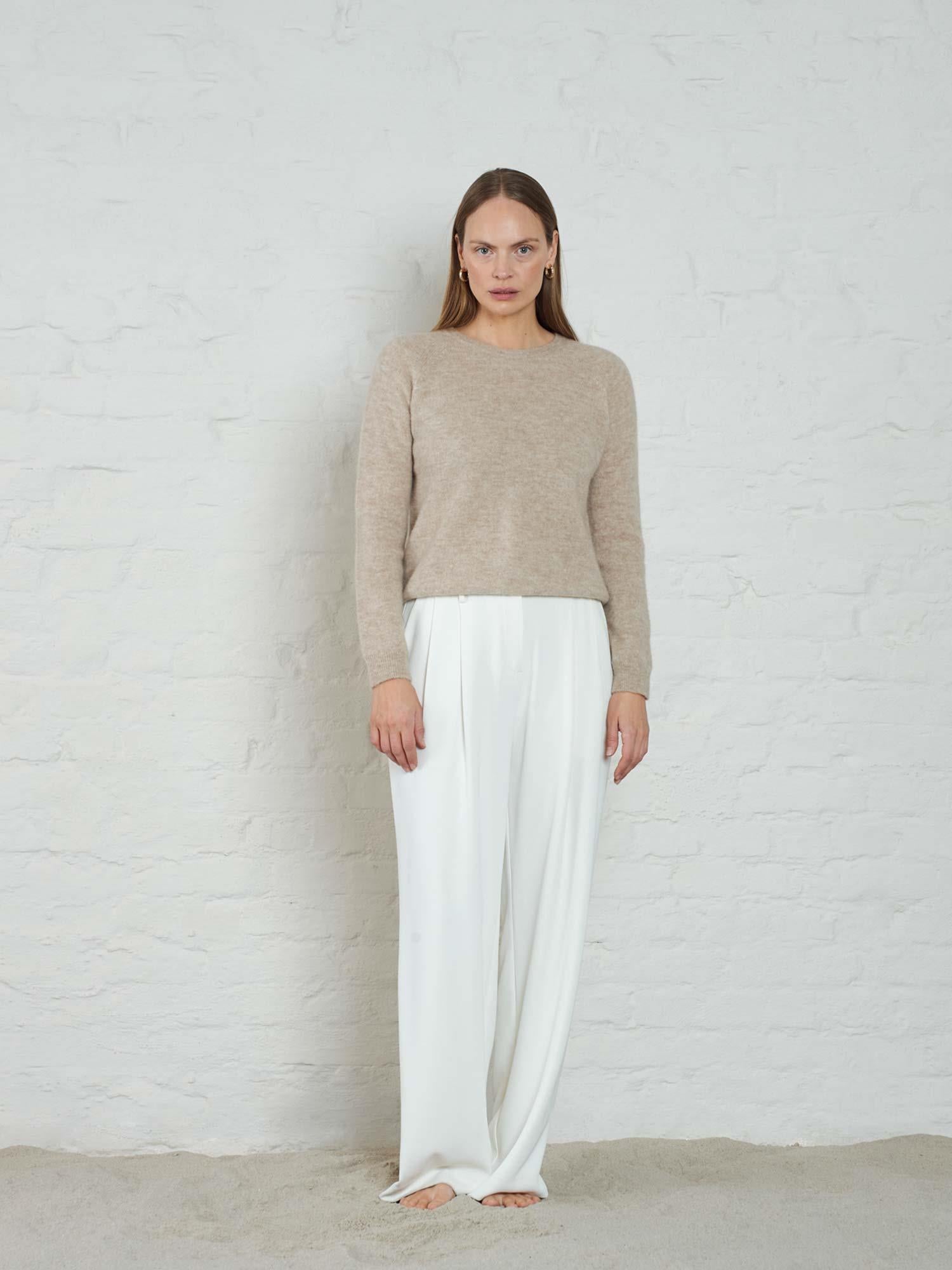 Fiona Summer Sweater - Lt Beige Melange