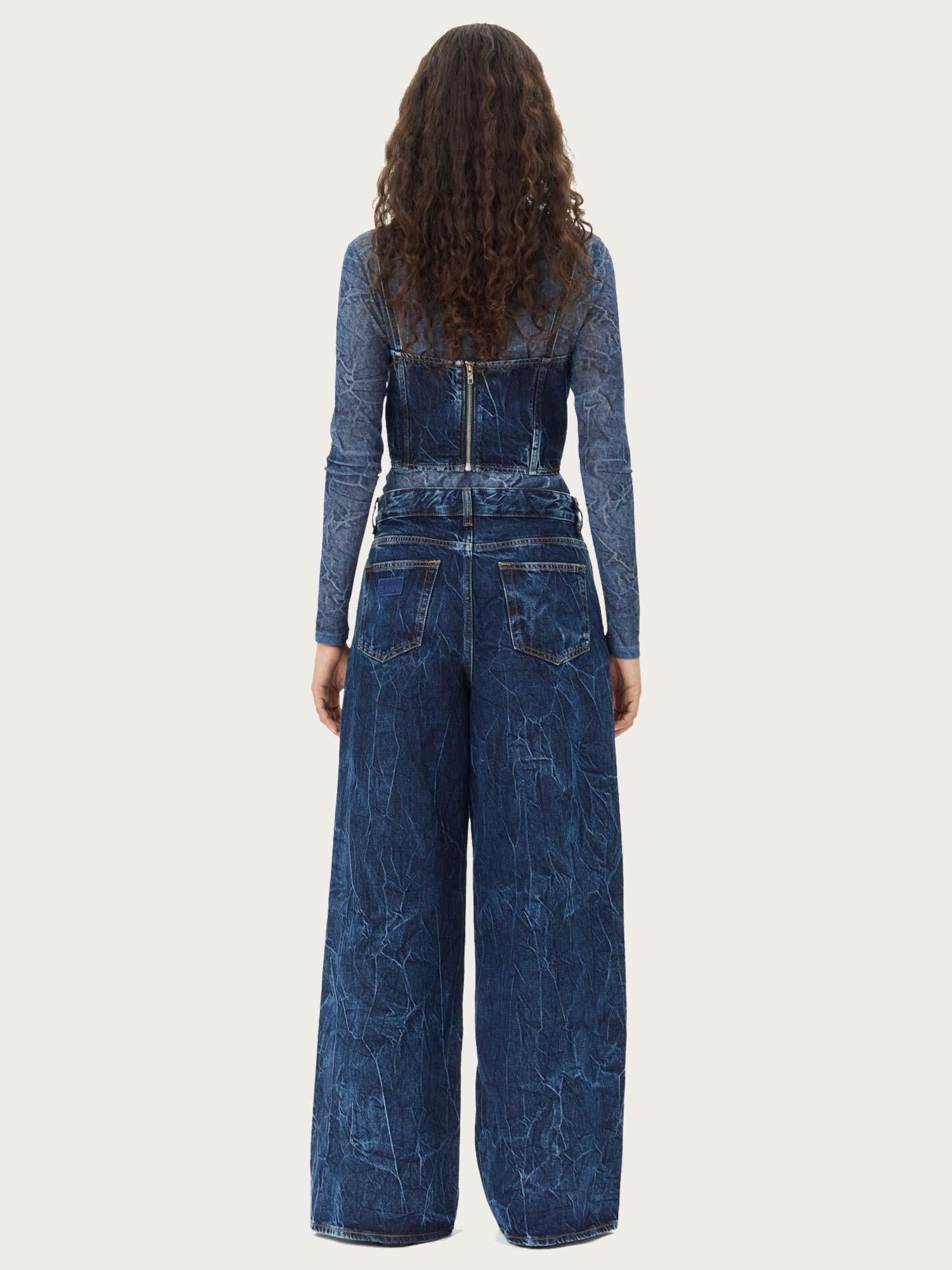 Crinkled Future Denim Marri - Mid Blue Stone