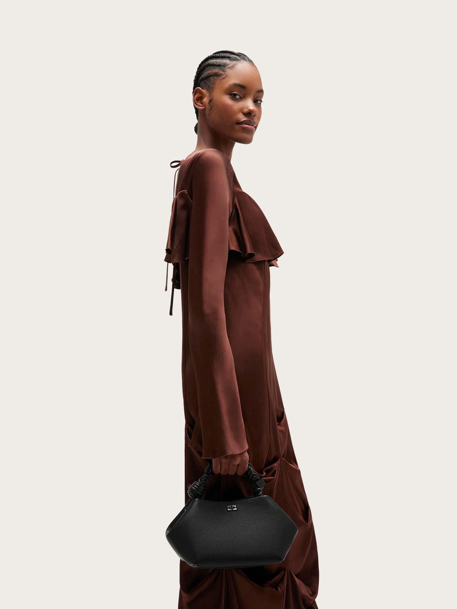 Ganni Bou Bag Small Grained - Black