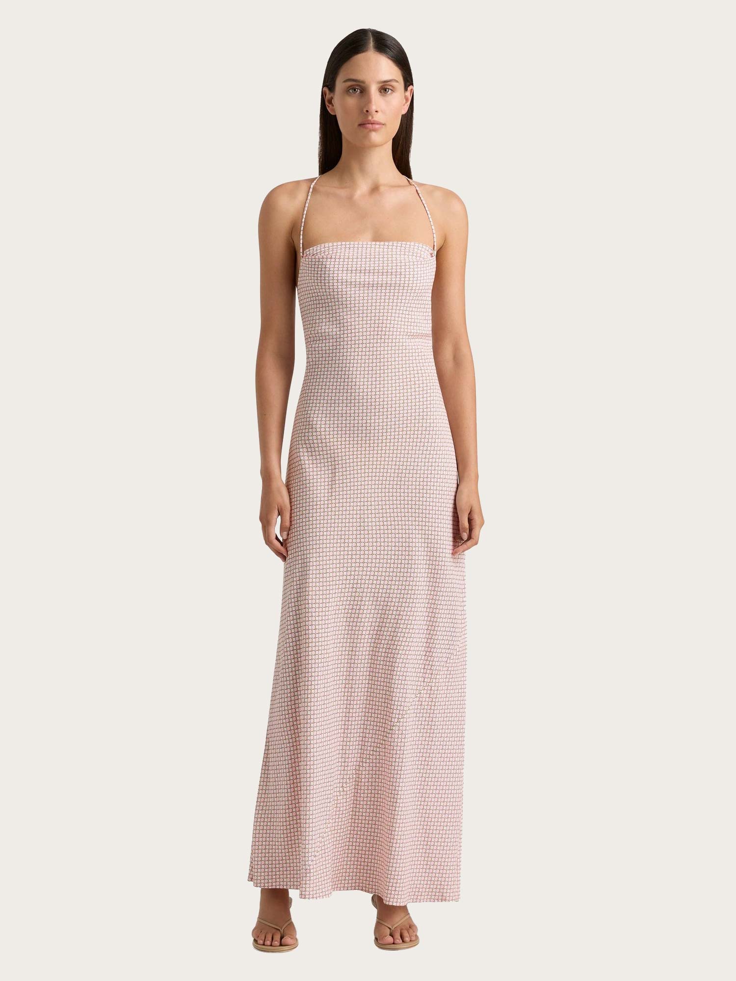 Lusia Midi Dress - Oliander Floral/White Blush