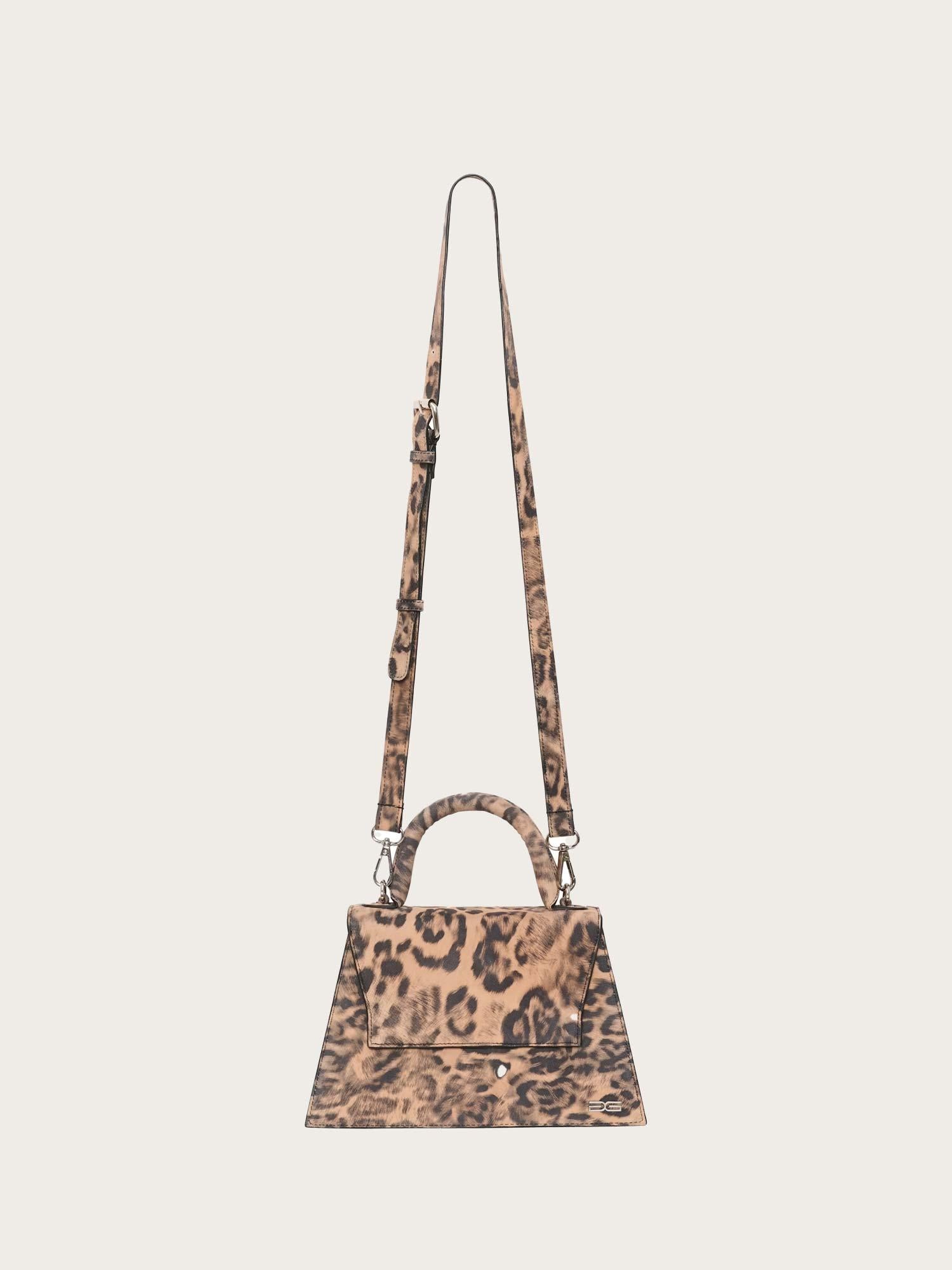 Harvey P Bag - Leopart Print Leather