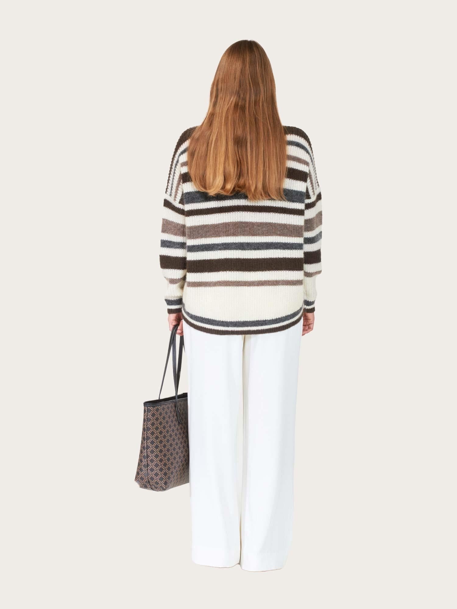 Stellar Sweater - Offwhite/Brown