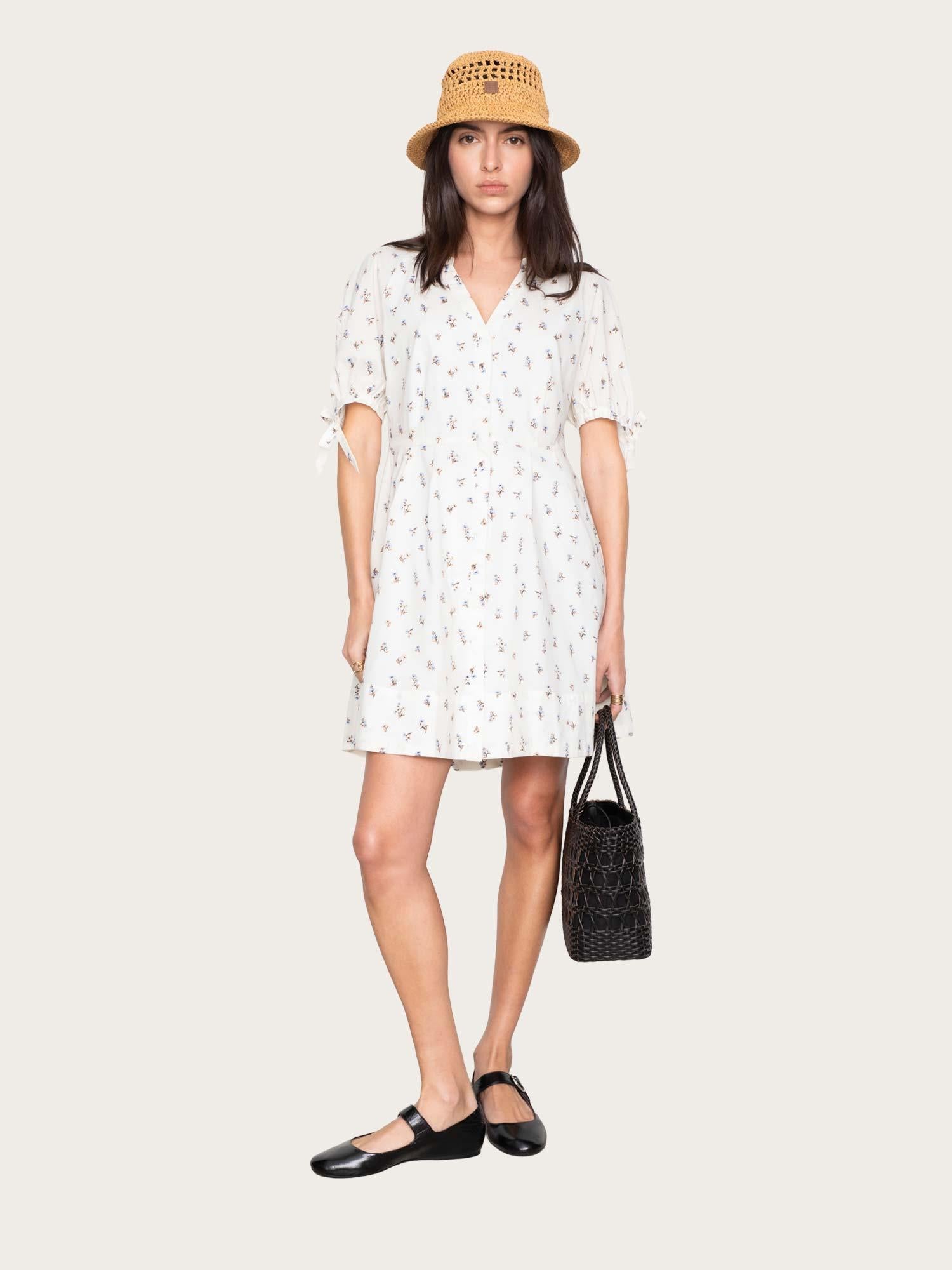 Lia Dress - White Anemone