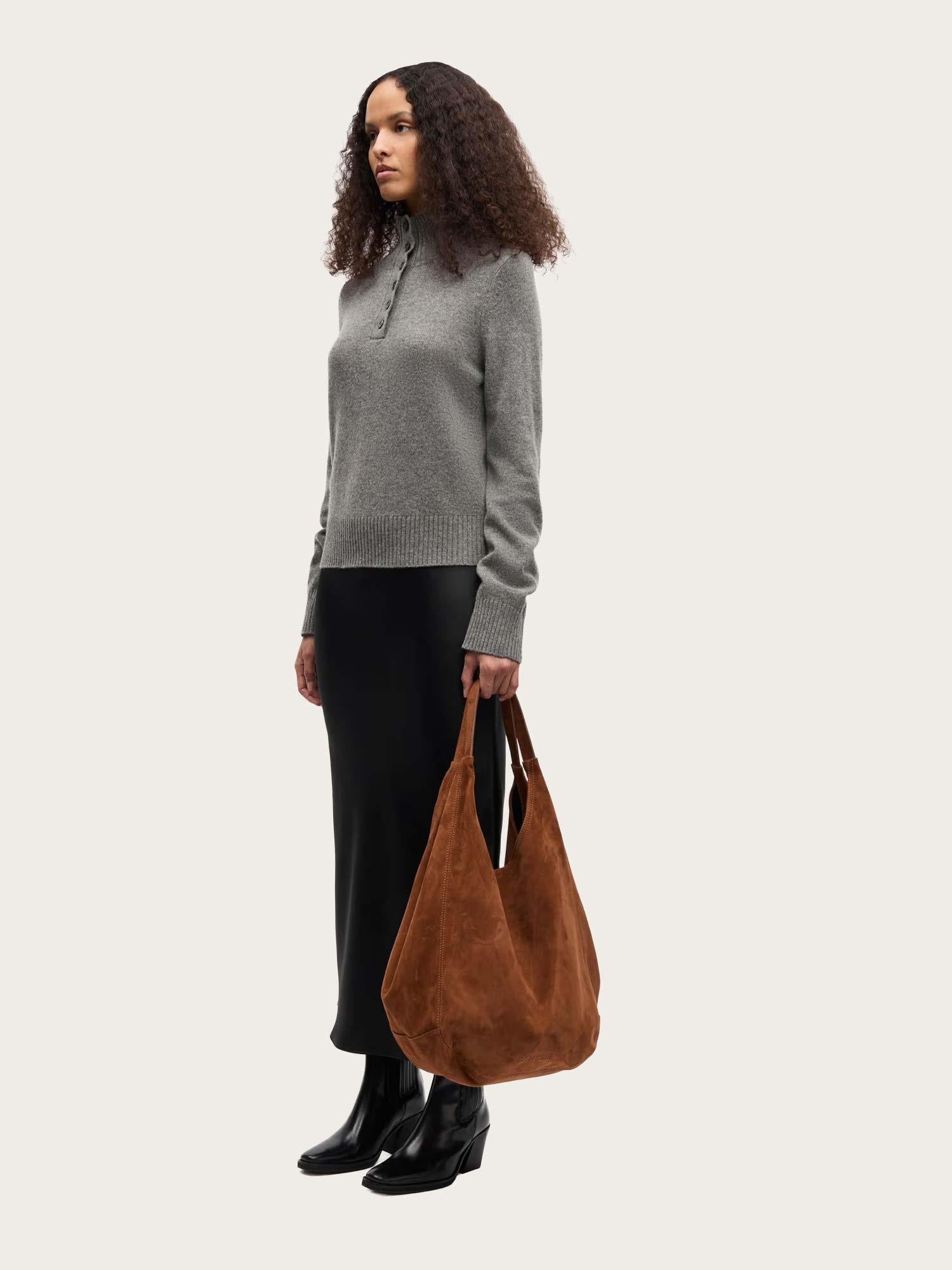 Saelif Turtleneck - Dark Grey Melange