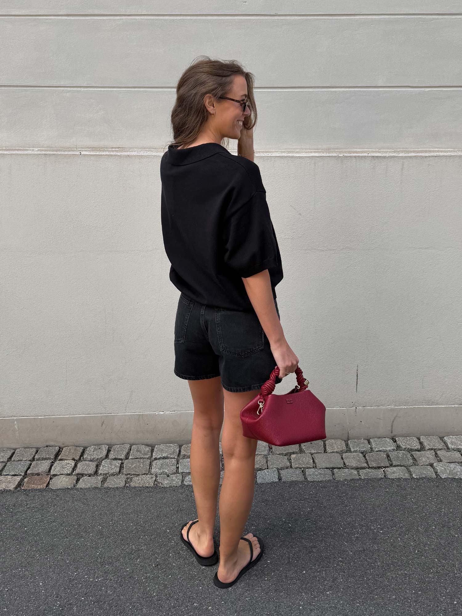 Talla ss Polo Pullover - Black
