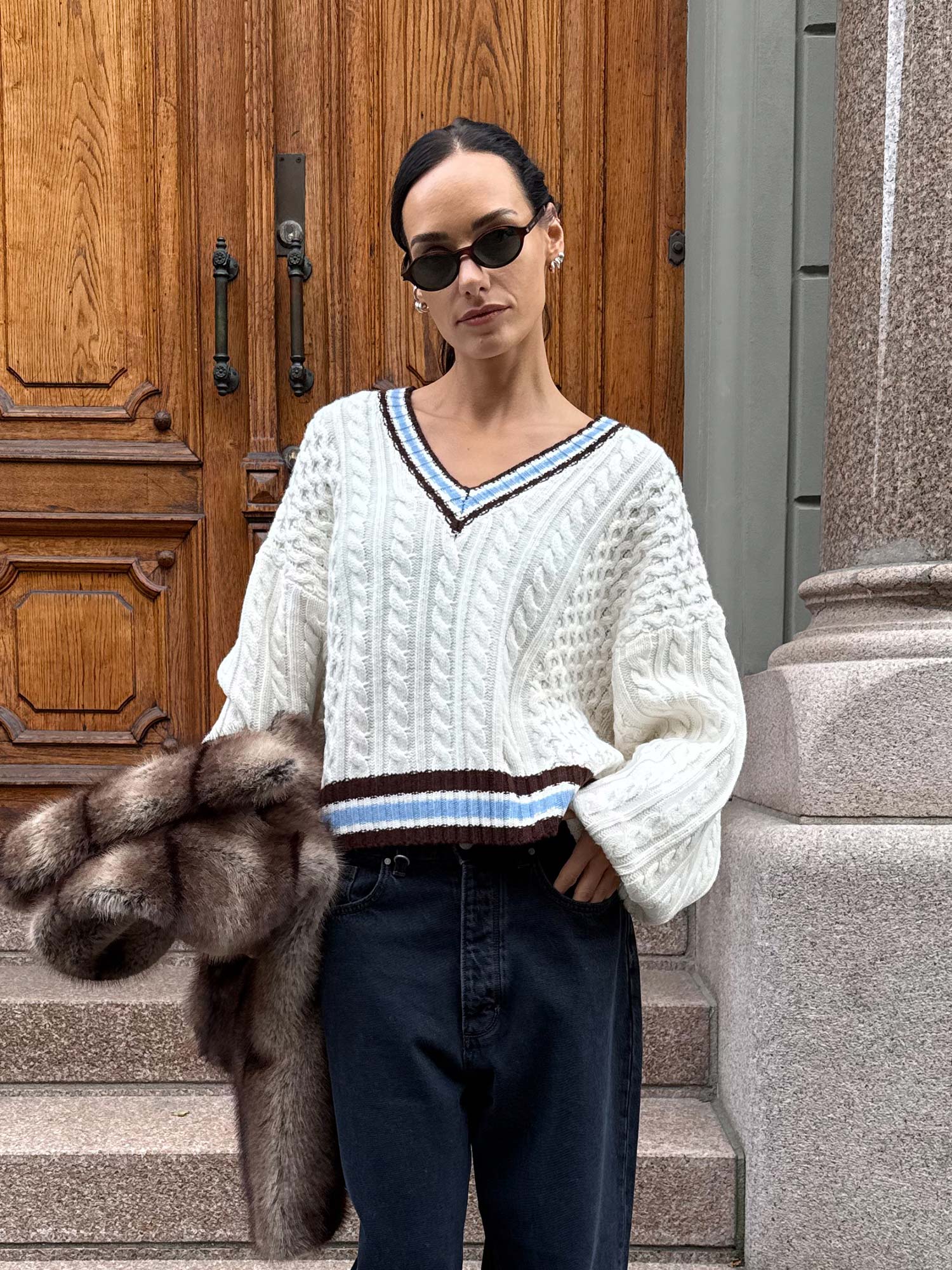 Taiba Pullover - Egret