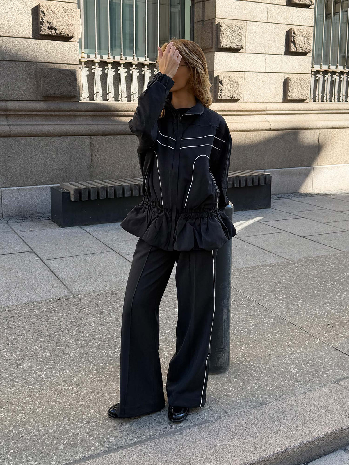 Alezia Jacket - Grey Herringbone