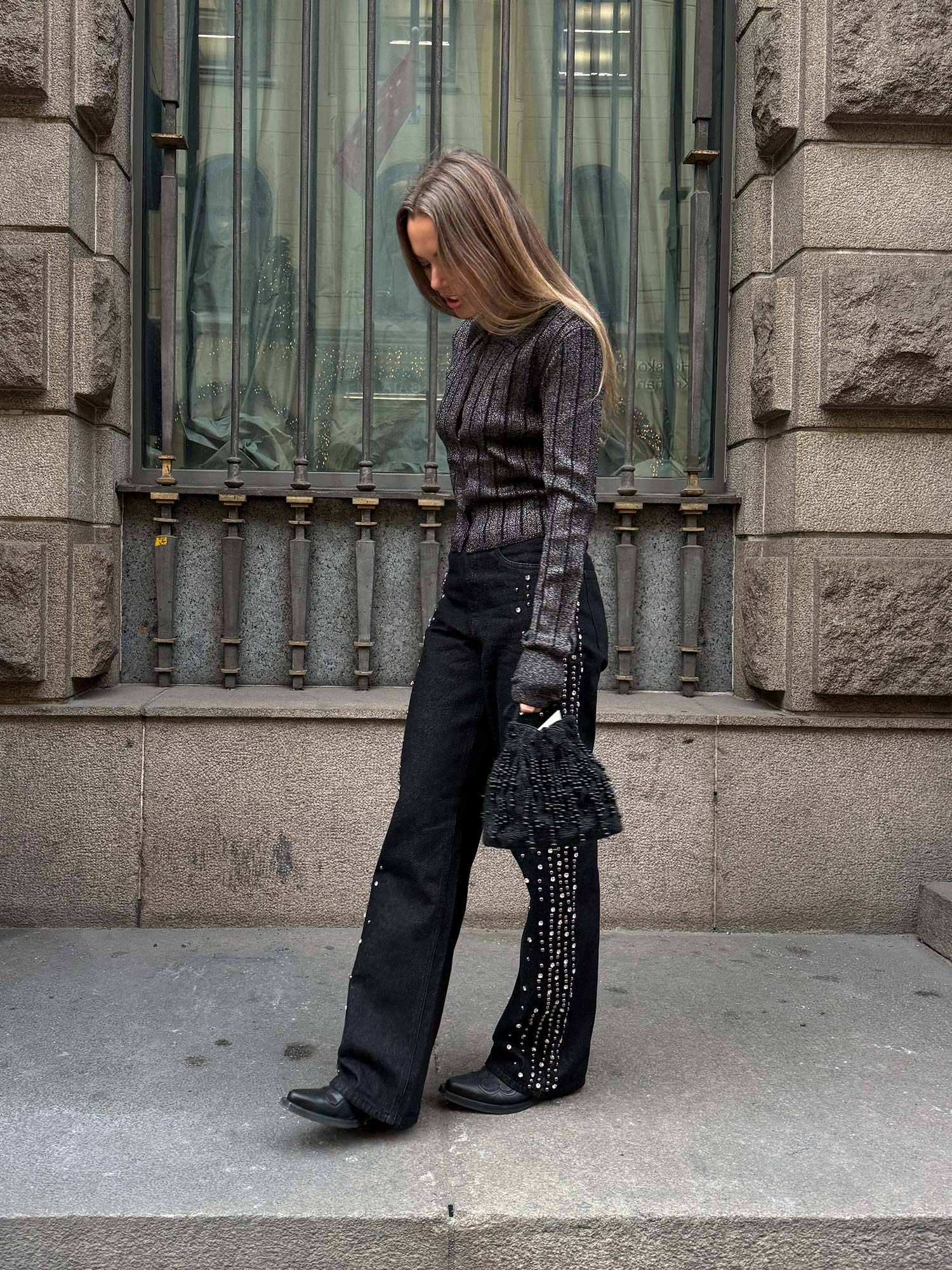 Lee HW Wide Jeans - Black