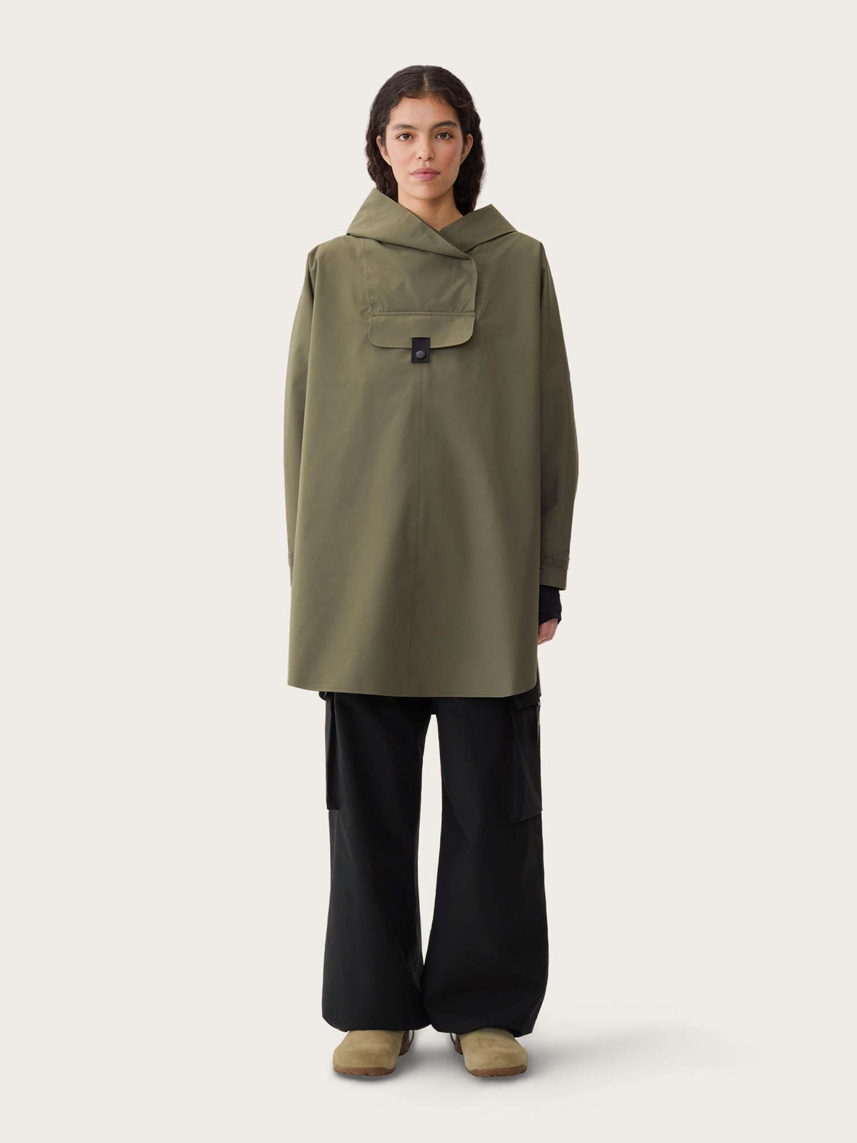 Bergen Poncho - Grape Leaf