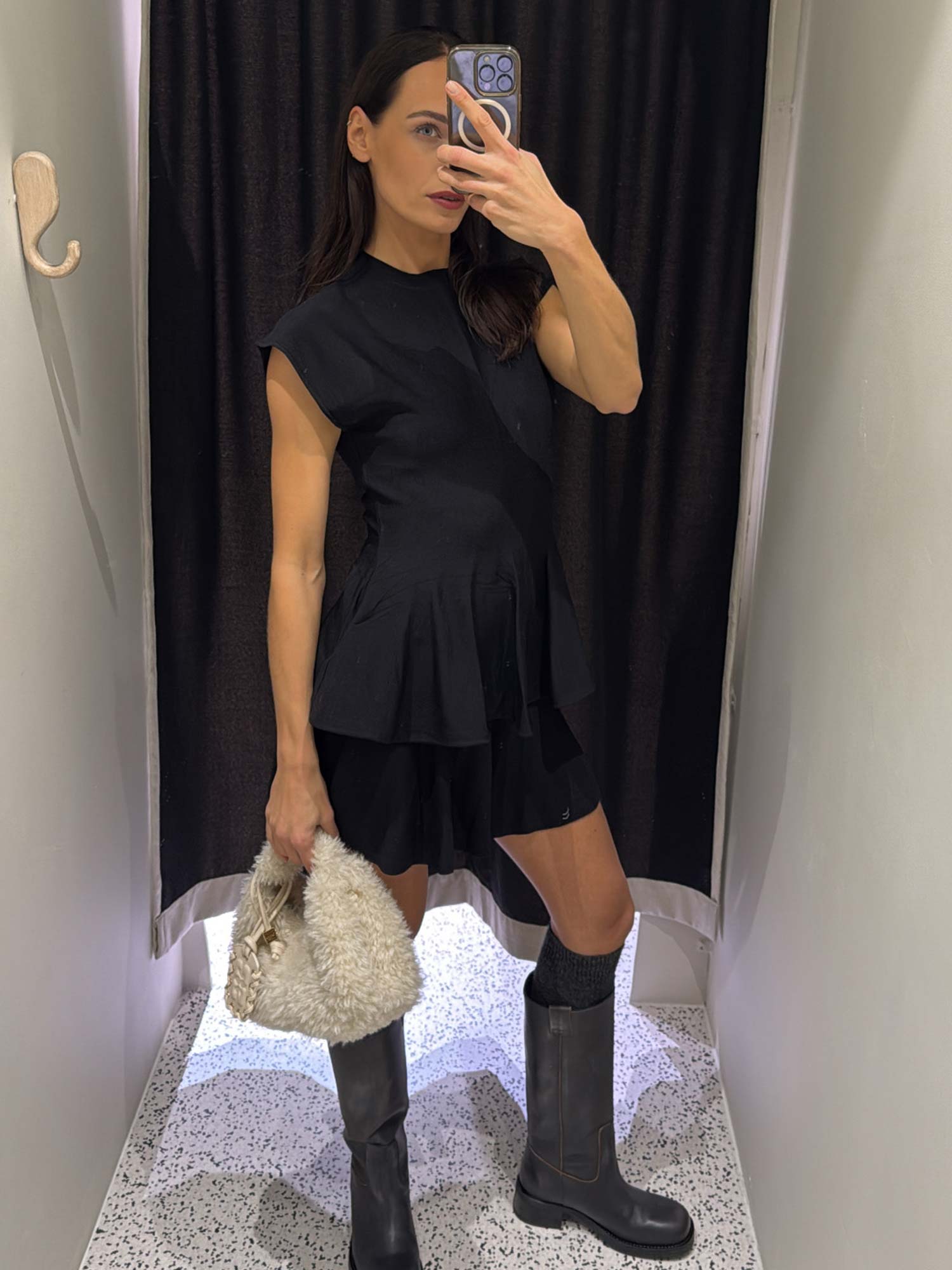 Sean Knit Blouse - Black