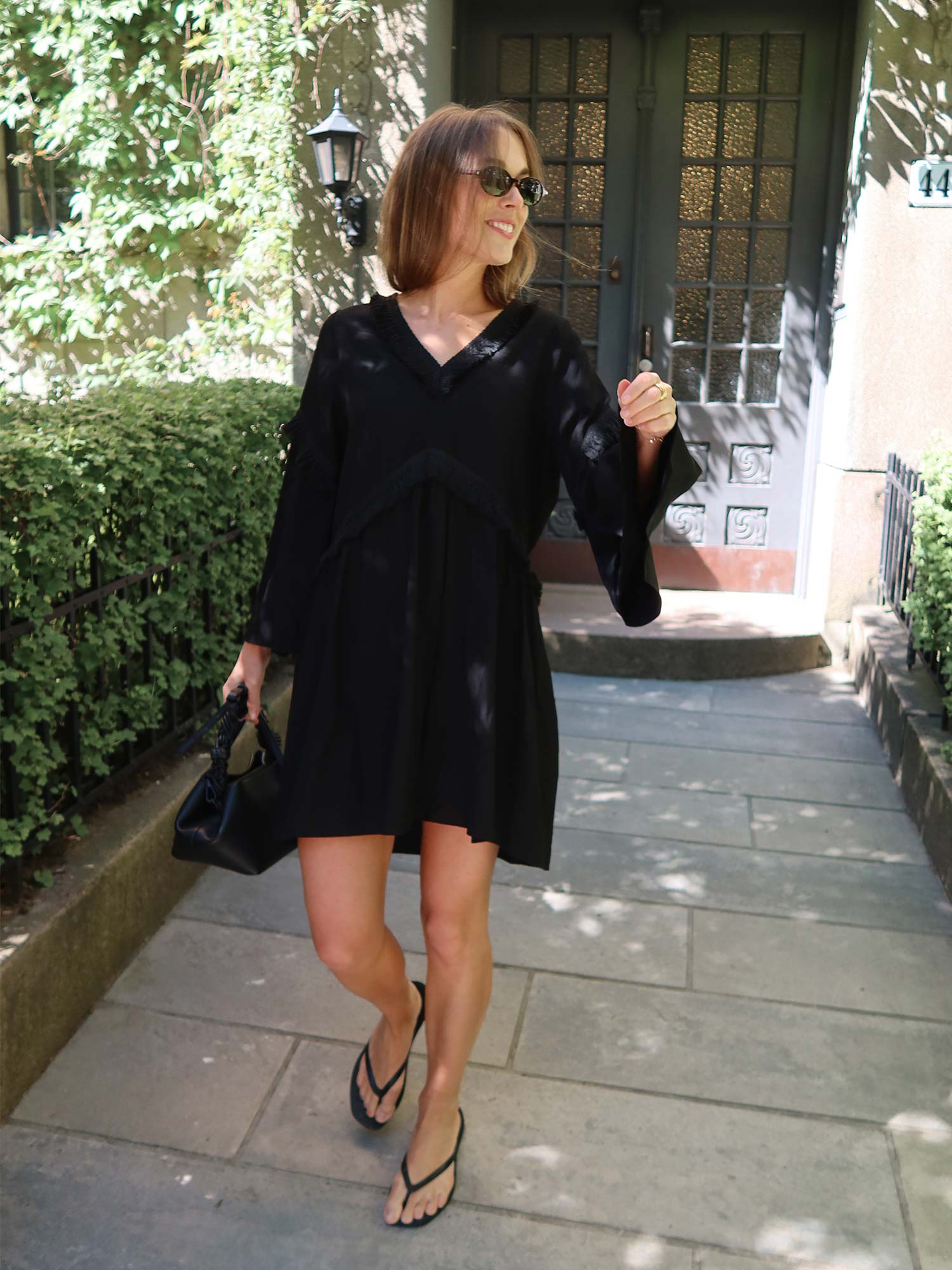 Eden Dress - Linen Black