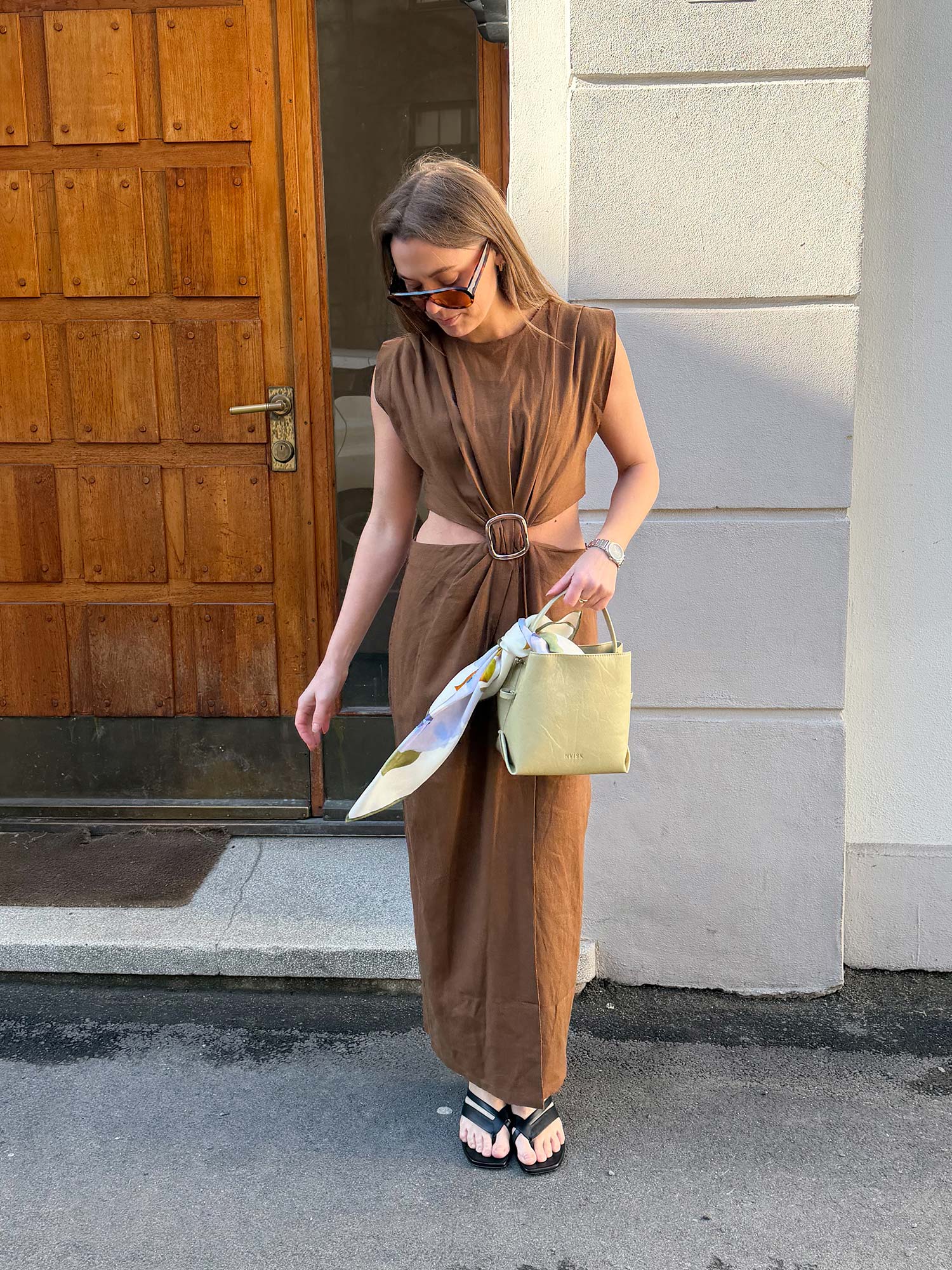 Riviera Dress - Chestnut Brown