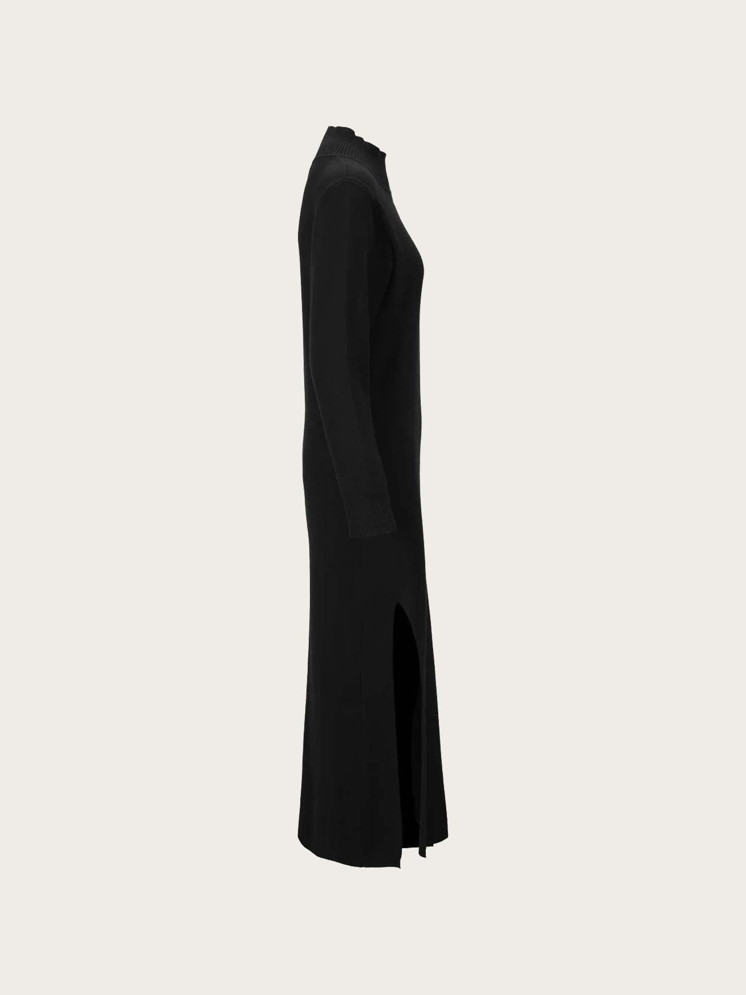 Serge Long Dress - Black