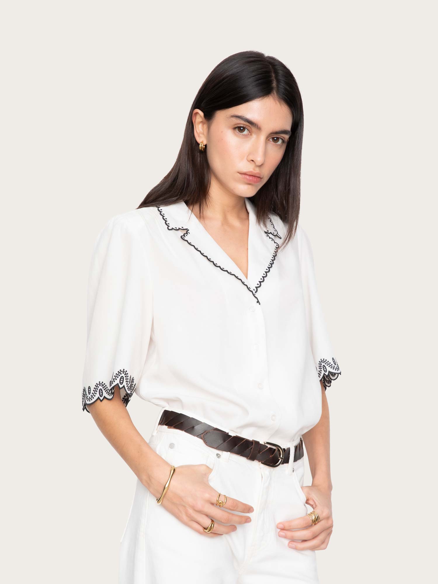 Jane Blouse - Cream