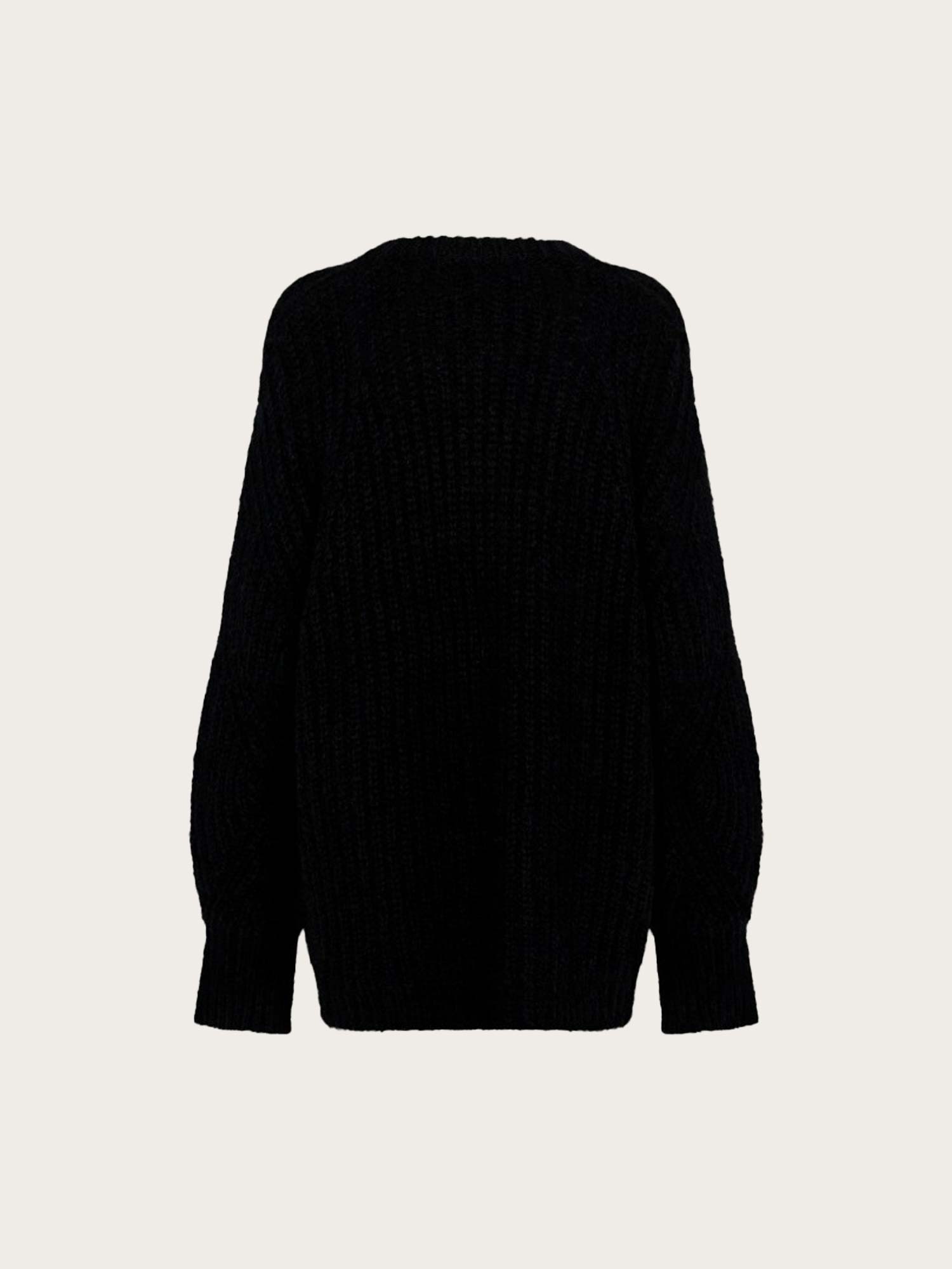 Knitted Logo Sweater - Black