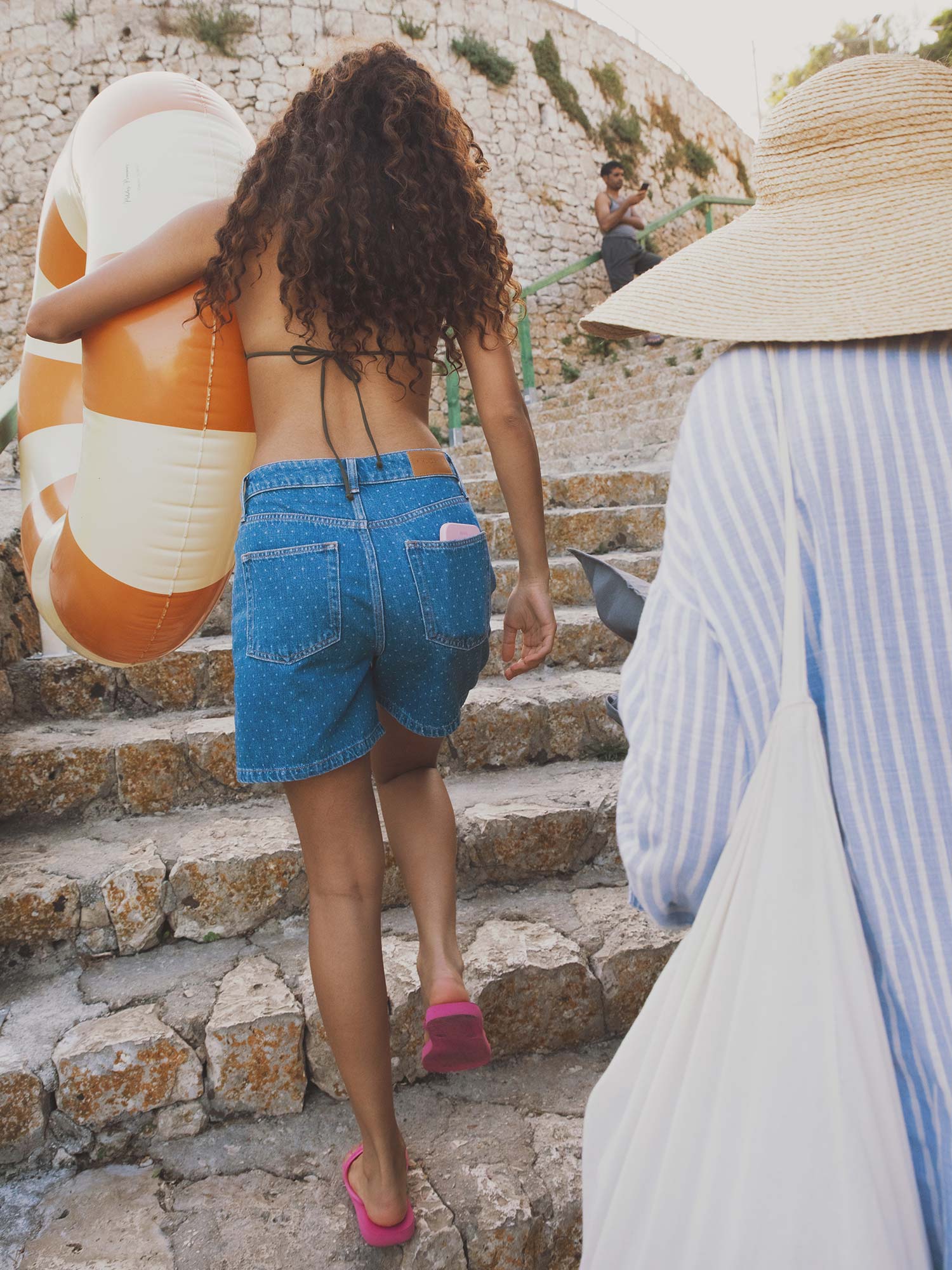 Lyle Shorts - Mid Blue Dot