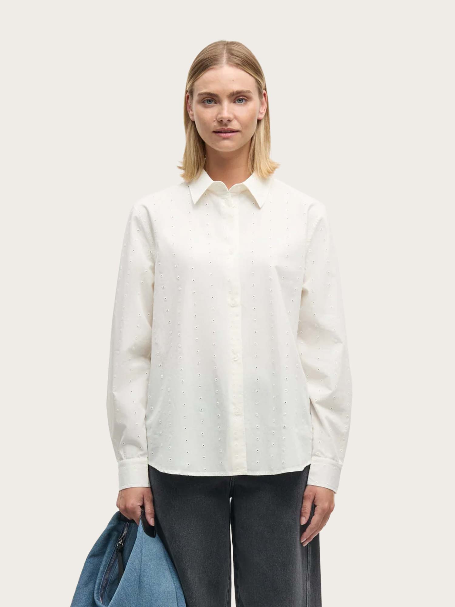 Broda Crane Shirt - Snow White
