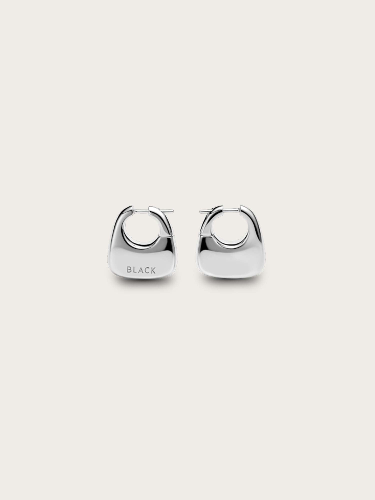 Tote Earrings Medium - Silver