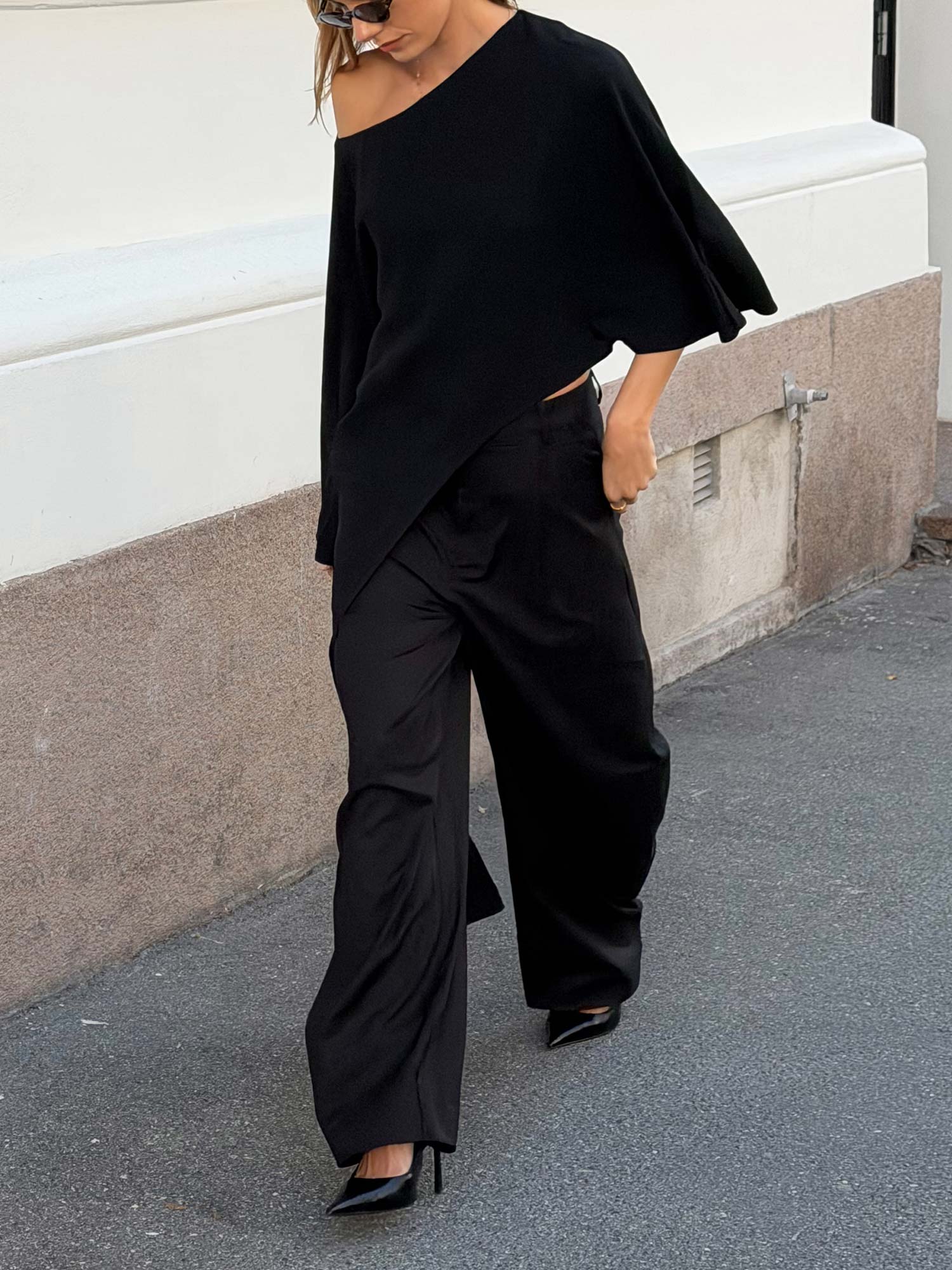 Callia MW Barrel Pants - Black