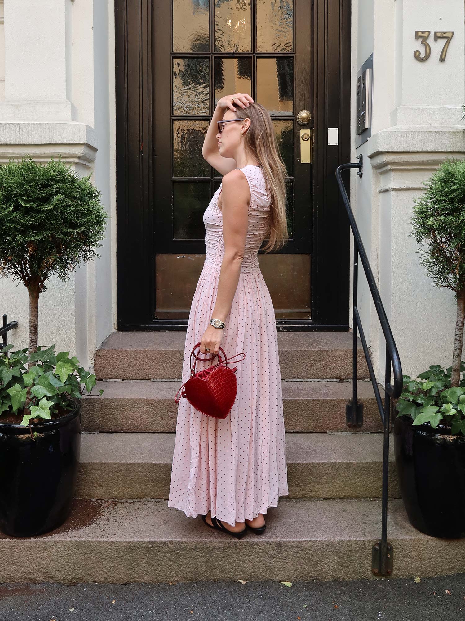 NS Ruched Dress - Barely Pink Comb.