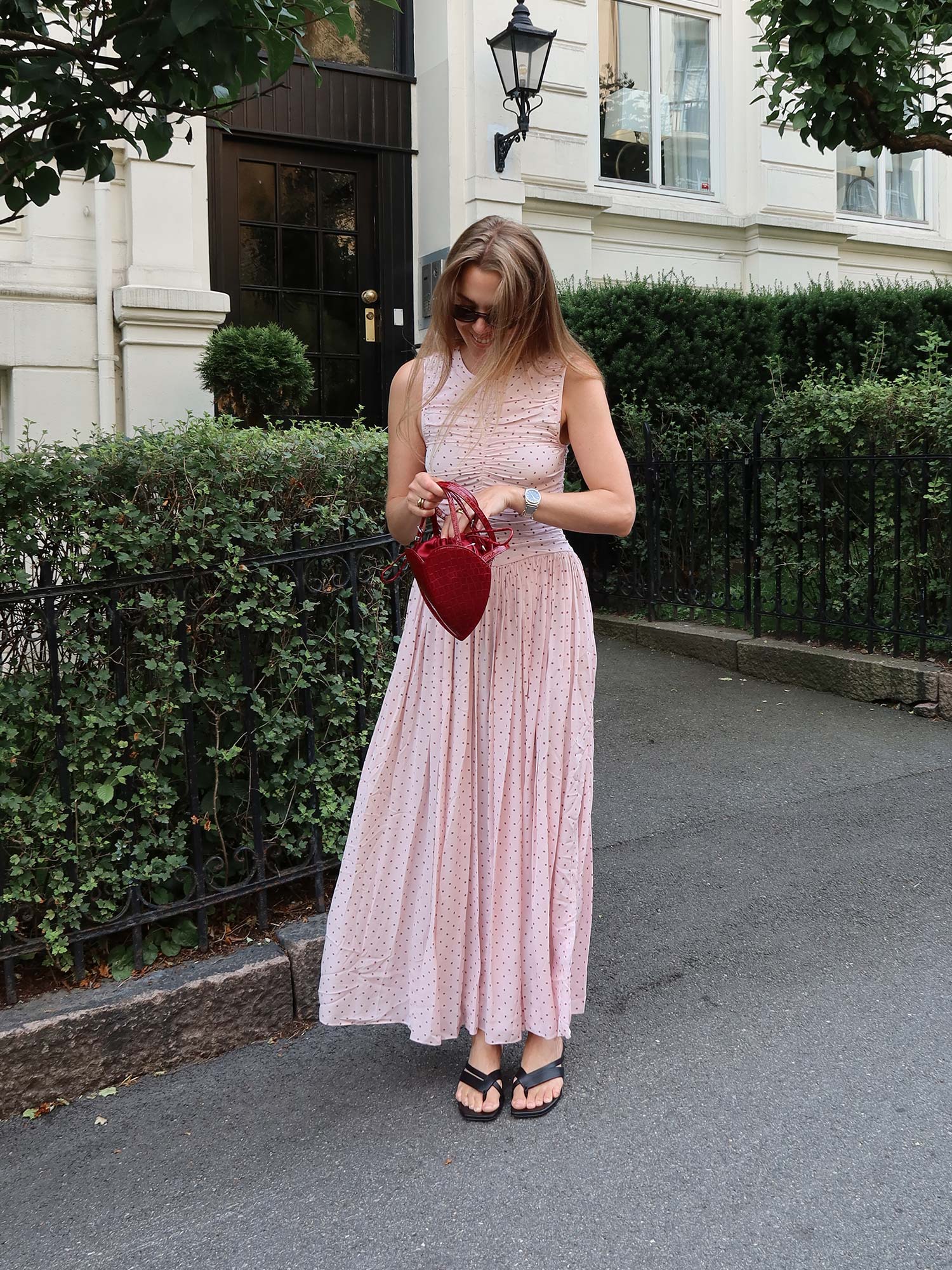 NS Ruched Dress - Barely Pink Comb.