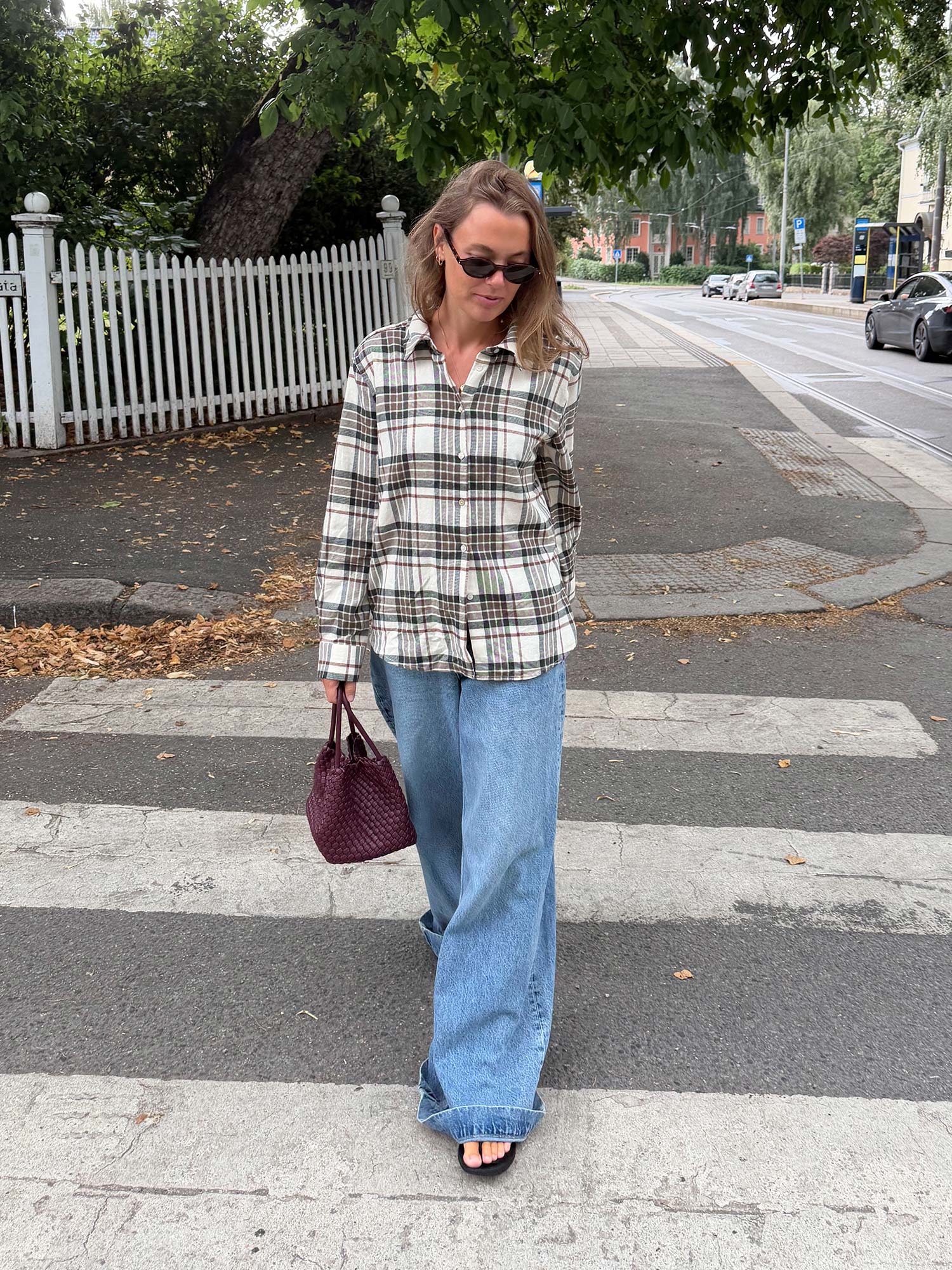 Joan Flannel Shirt - Green Check