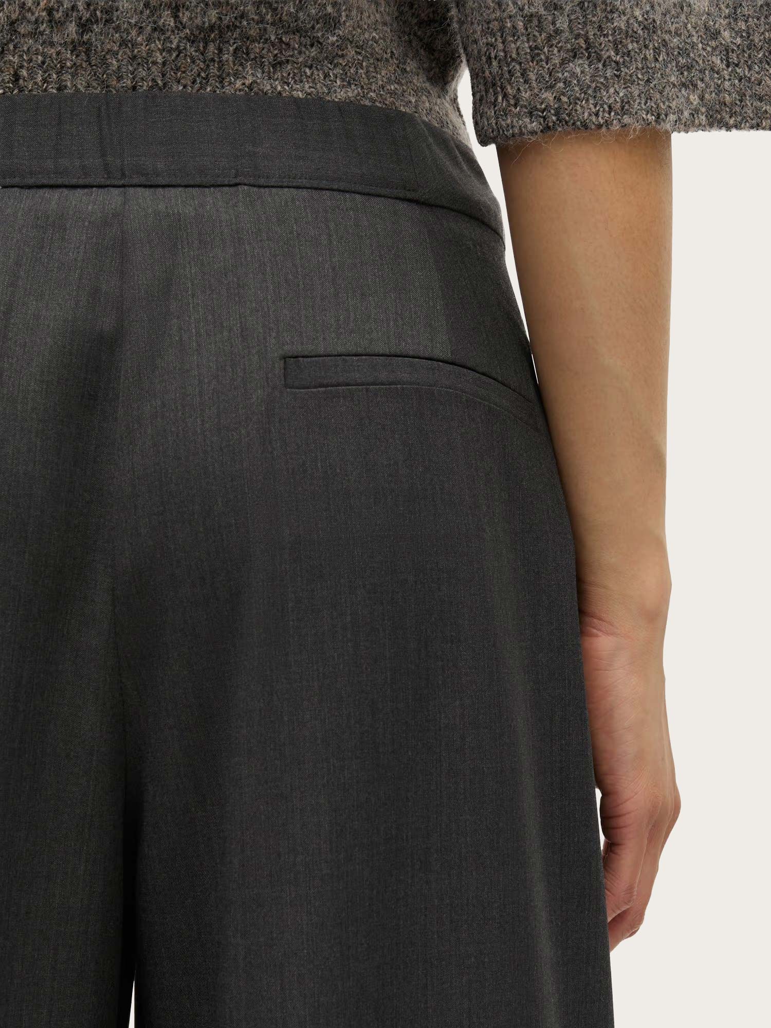 Saroko Trousers - Dark Grey Melange