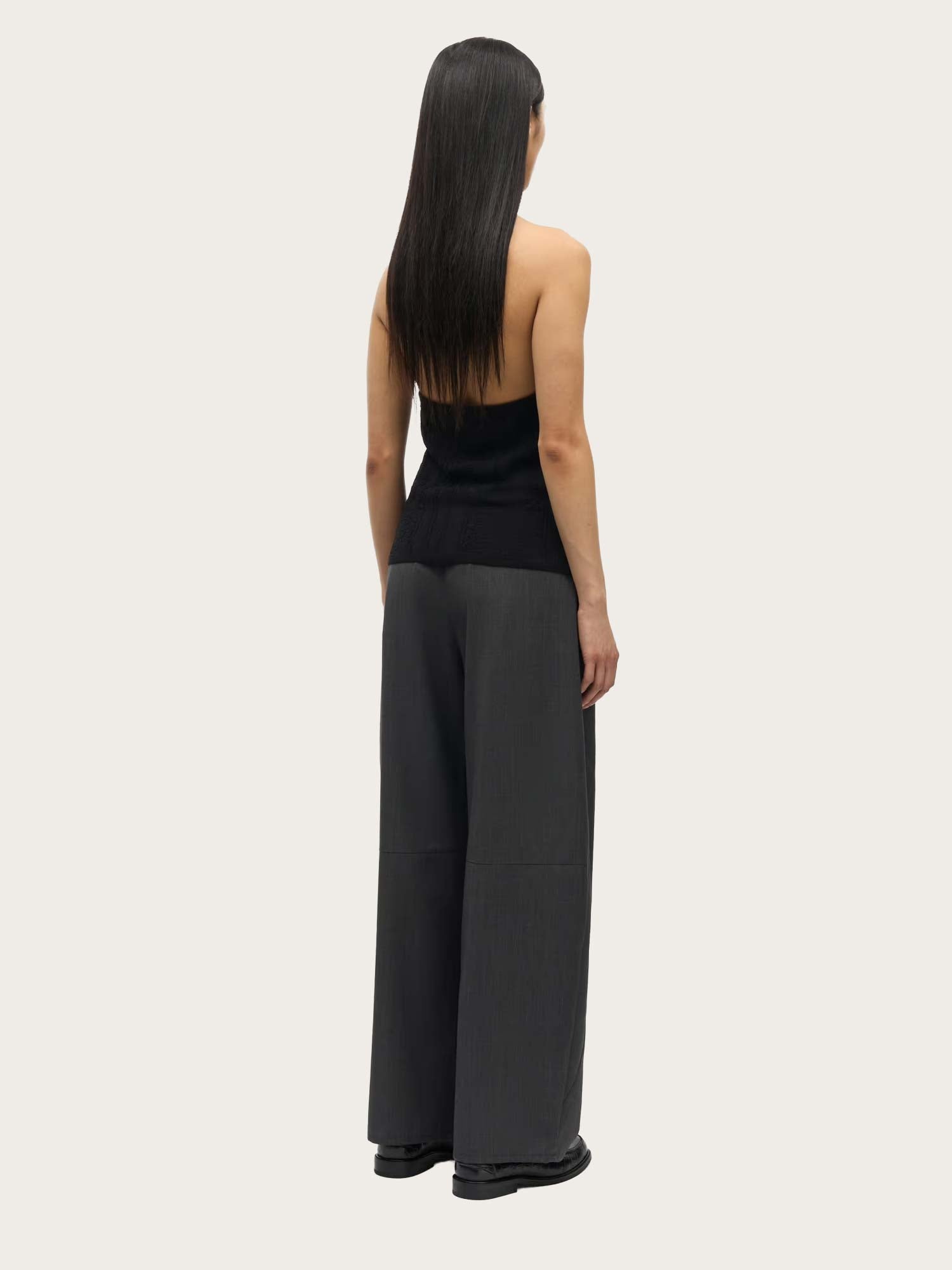 Saroko Trousers - Dark Grey Melange