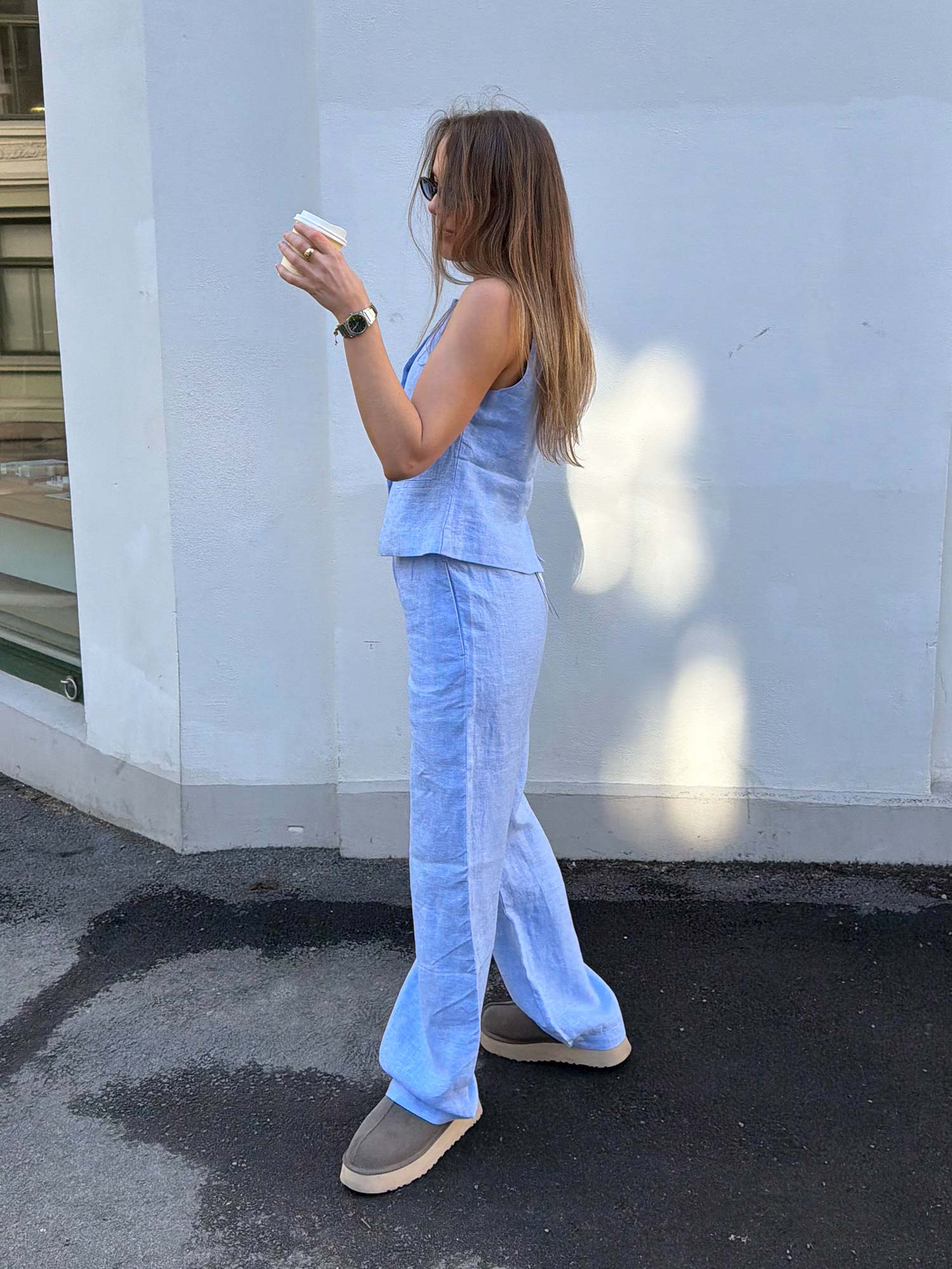 Satoves Trousers - Bel Air Blue Melange